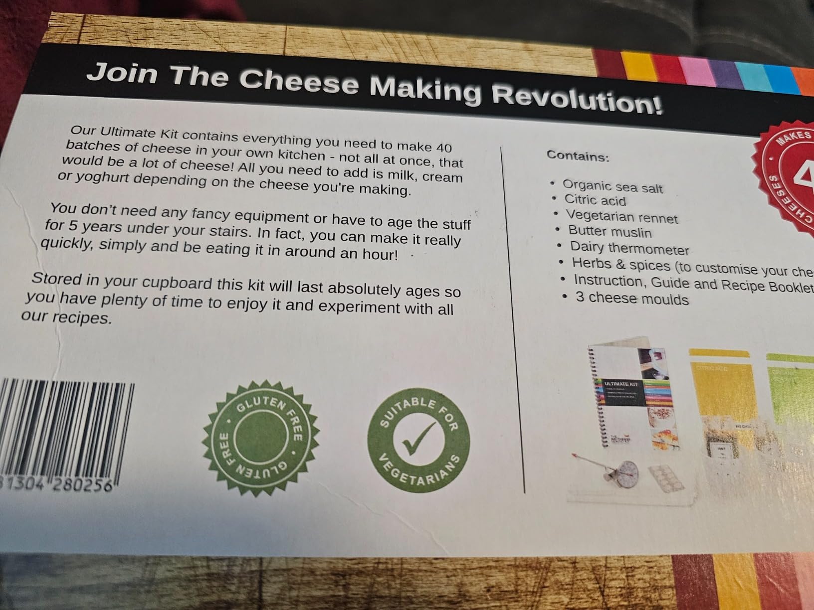 The Big Cheese Ultimate Cheese Making Kit - Makes 10 Cheeses (Mozzarella, Mascarpone, Feta, Ricotta + 6 More) - 40 Batches with Rennet & Recipe Book customer photo 2