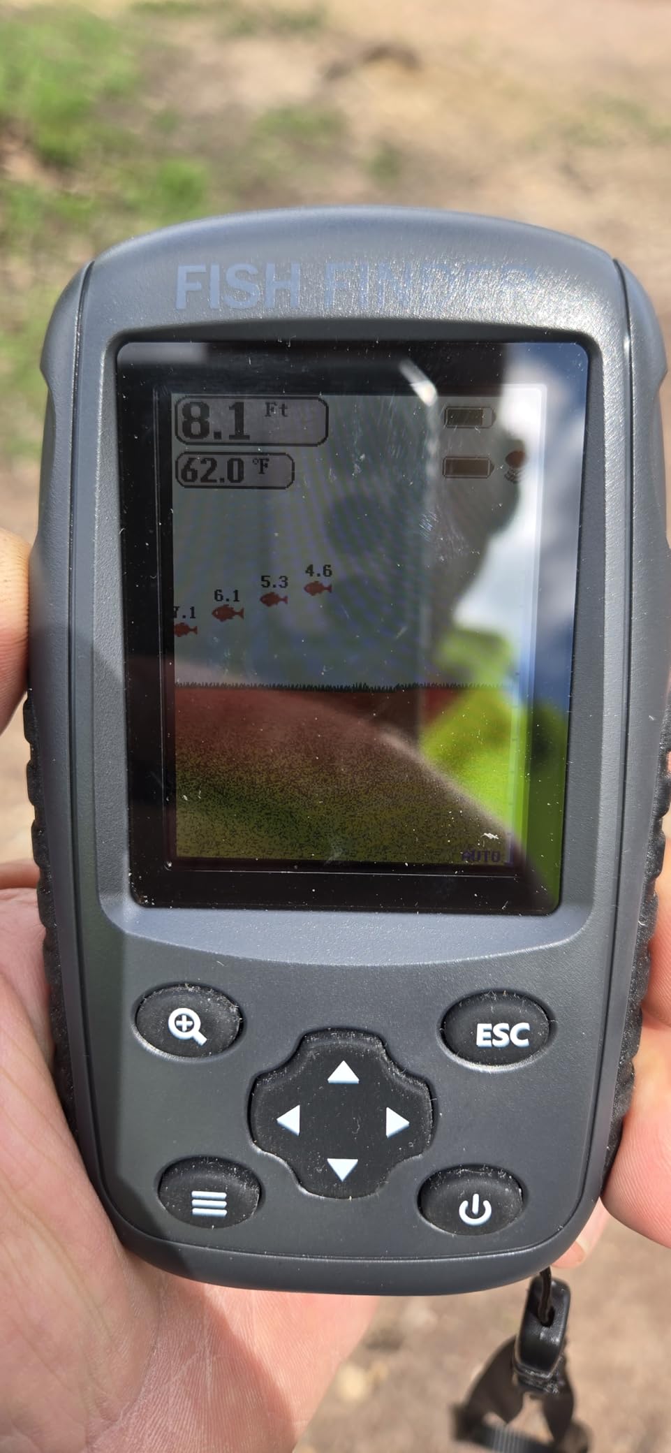 Portable Rechargeable Fish Finder Wireless Sonar Sensor Depth Locator with Color LCD Display customer photo 1