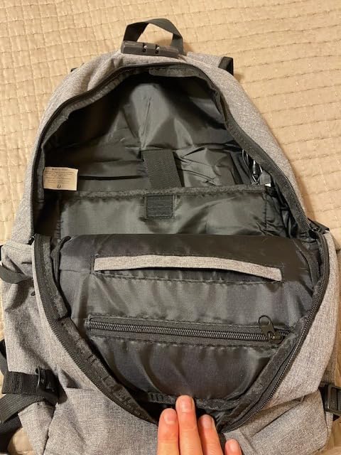 WENIG Anti-Theft Travel Laptop Backpack with USB Charging Port Lock, Water Resistant Slim Work Computer Bag for Men College Bookbags Fits 15.6 Inch Laptop customer photo 2