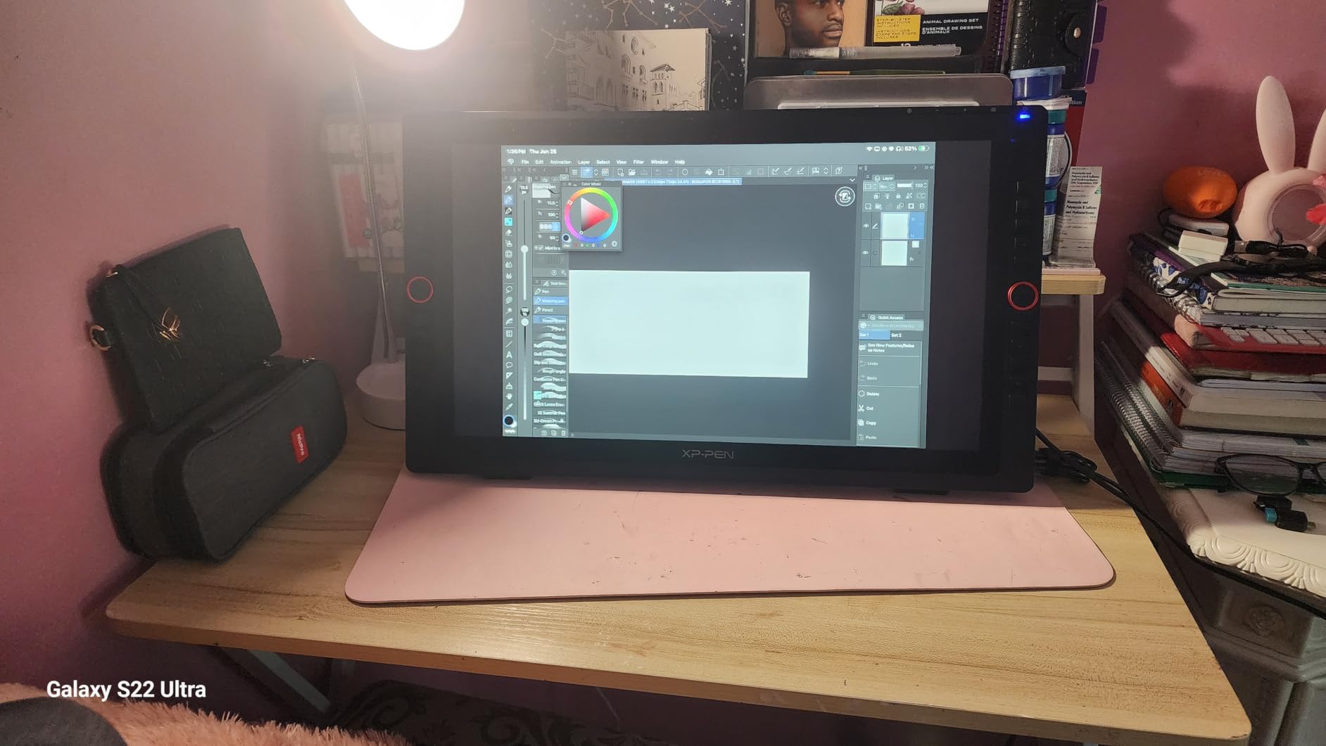 Drawing Tablet with Screen XPPen Artist 22R pro Computer Graphics Tablet 120% sRGB with Battery-Free Stylus Full-Laminated Technology, 21.5 inch Pen Display with 20 Shortcut Keys & 2 Red Dial(Black) customer photo 2