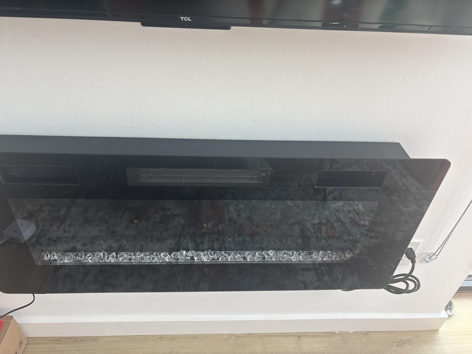 Antarctic Star 36 Inch Electric Fireplace in-Wall Recessed and Wall Mounted, Fireplace Heater and Linear Fireplace with Multicolor Flame, Timer, 750/1500W Control by Touch Panel & Remote customer photo 1