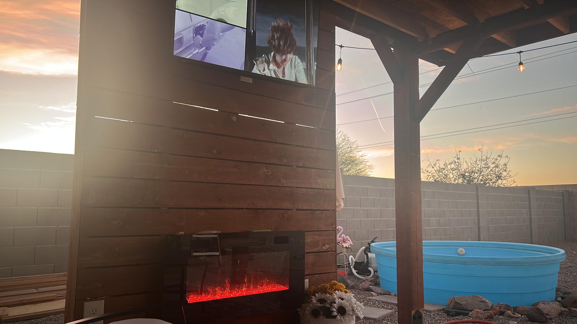Antarctic Star 36 Inch Electric Fireplace in-Wall Recessed and Wall Mounted, Fireplace Heater and Linear Fireplace with Multicolor Flame, Timer, 750/1500W Control by Touch Panel & Remote customer photo 2