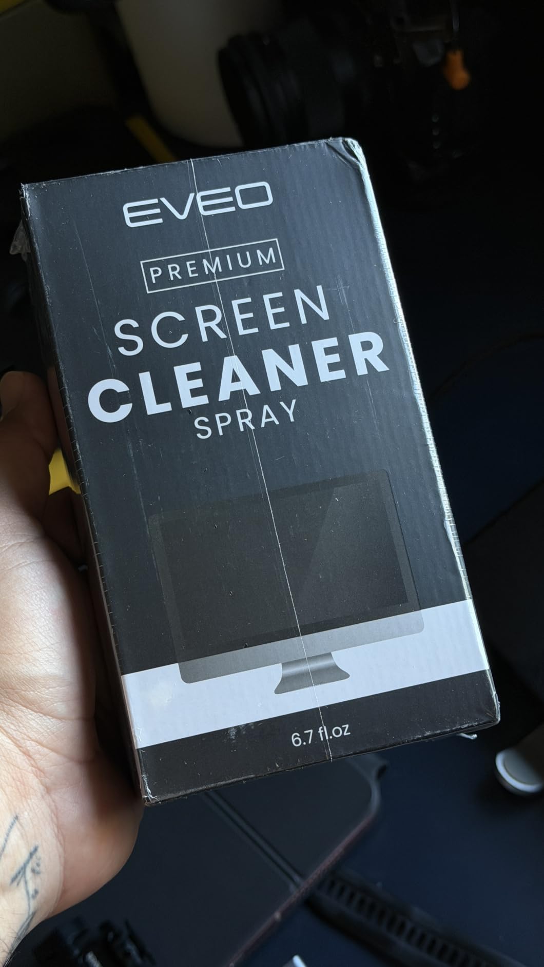 EVEO Screen Cleaner Spray - Large Screen Cleaner Bottle - TV Screen Cleaner, Computer Screen Cleaner, for Laptop, Phone, Ipad - Computer Cleaning kit Electronic Cleaner (1 Pack) customer photo 2