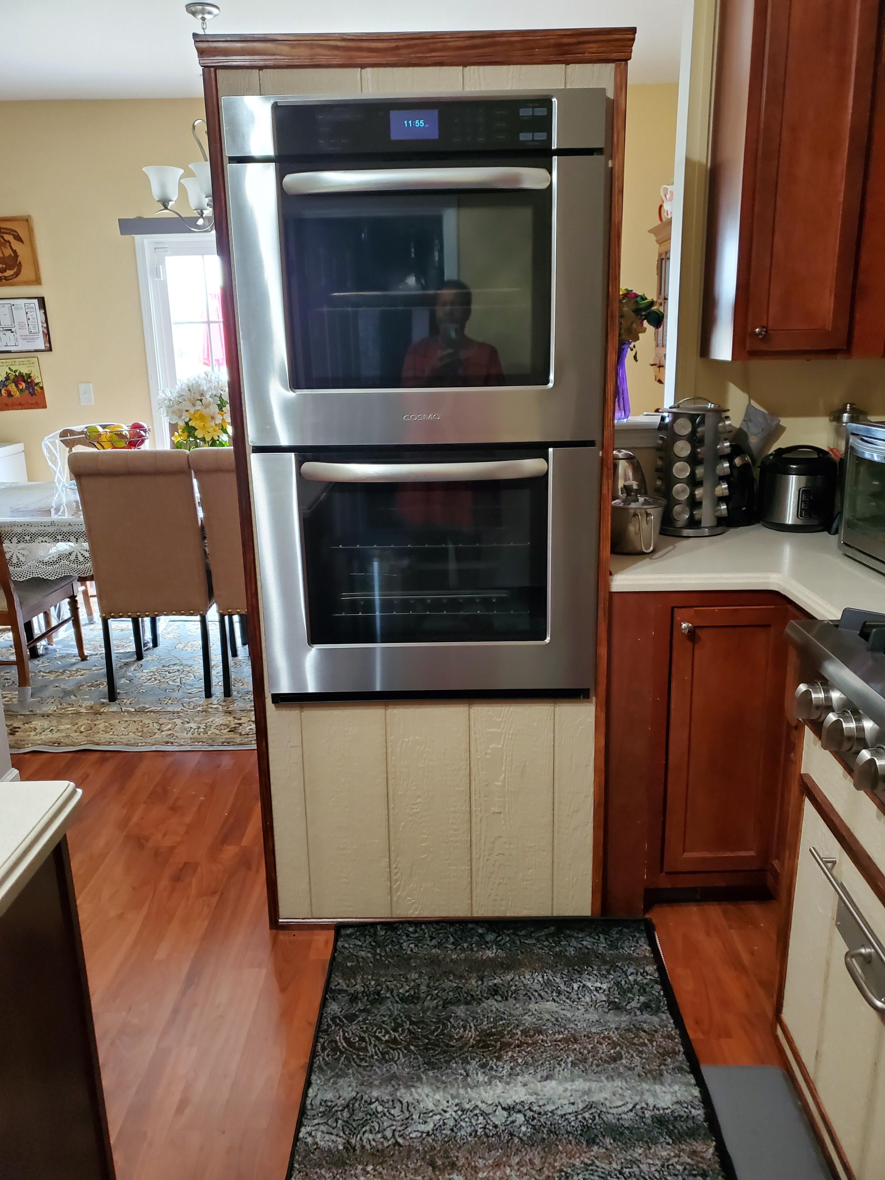 Cosmo 30 in. Haven Coll Double Electric Wall Oven, True Convection, Stainless Steel COS-30EDWC, Blue Porcelain, Self Clean Function, 7 Oven Functions, Digital Display, Interior Lighting customer photo 1