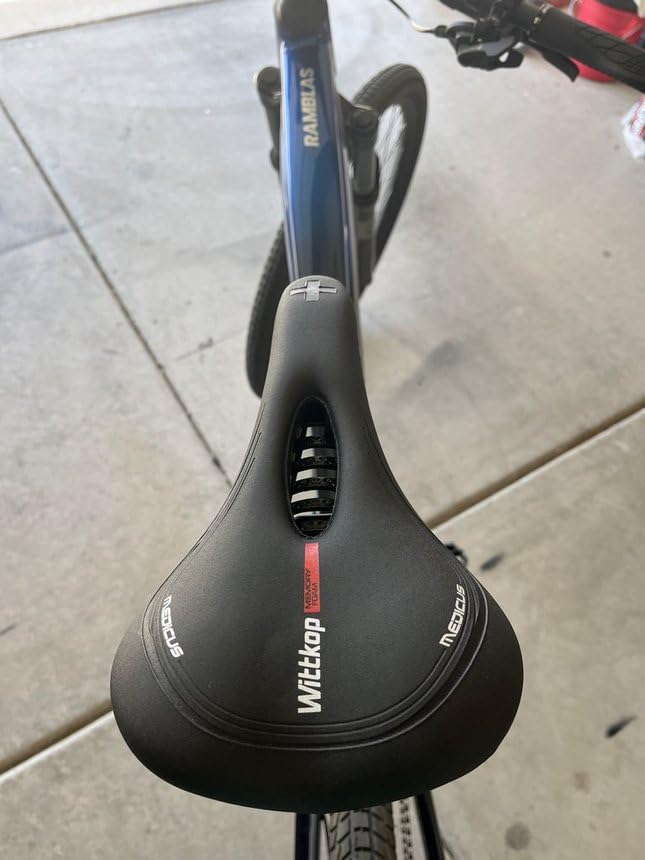 Wittkop Bike Seat I Bicycle Seat for Men and Women, Waterproof Bike Saddle with Innovative 5-Zone-Concept I Exercise Bike Seat for BMX, MTB & Road customer photo 1