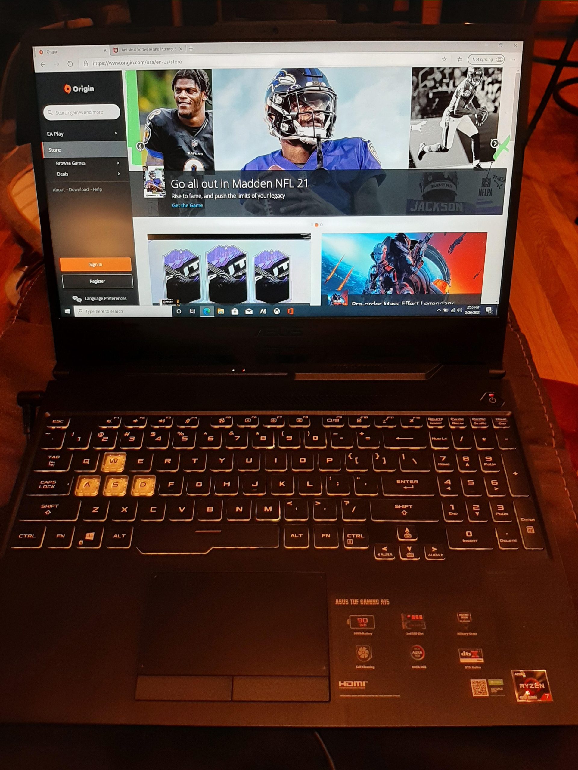 ASUS TUF Gaming A15 Gaming Laptop, 15.6” 144Hz FHD IPS-Type, AMD Ryzen 7 4800H, GeForce GTX 1660 Ti, 16GB DDR4, 512GB PCIe SSD, Gigabit Wi-Fi 5, Windows 10 Home, Metal, TUF506IU-ES74 customer photo 1