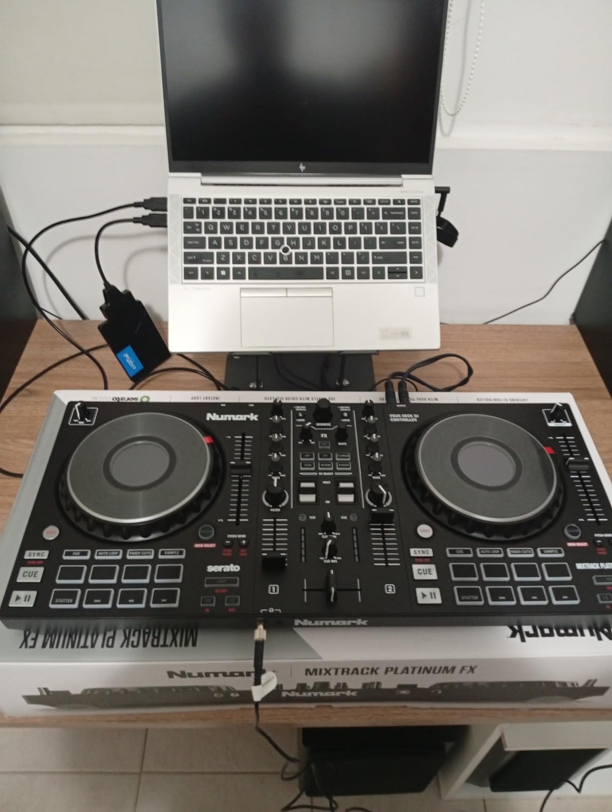 Numark Mixtrack Platinum FX Serato DJ Controller with Jog Wheel Displays, 4 Decks, Mixer, Effects Paddles and Audio Interface customer photo 1