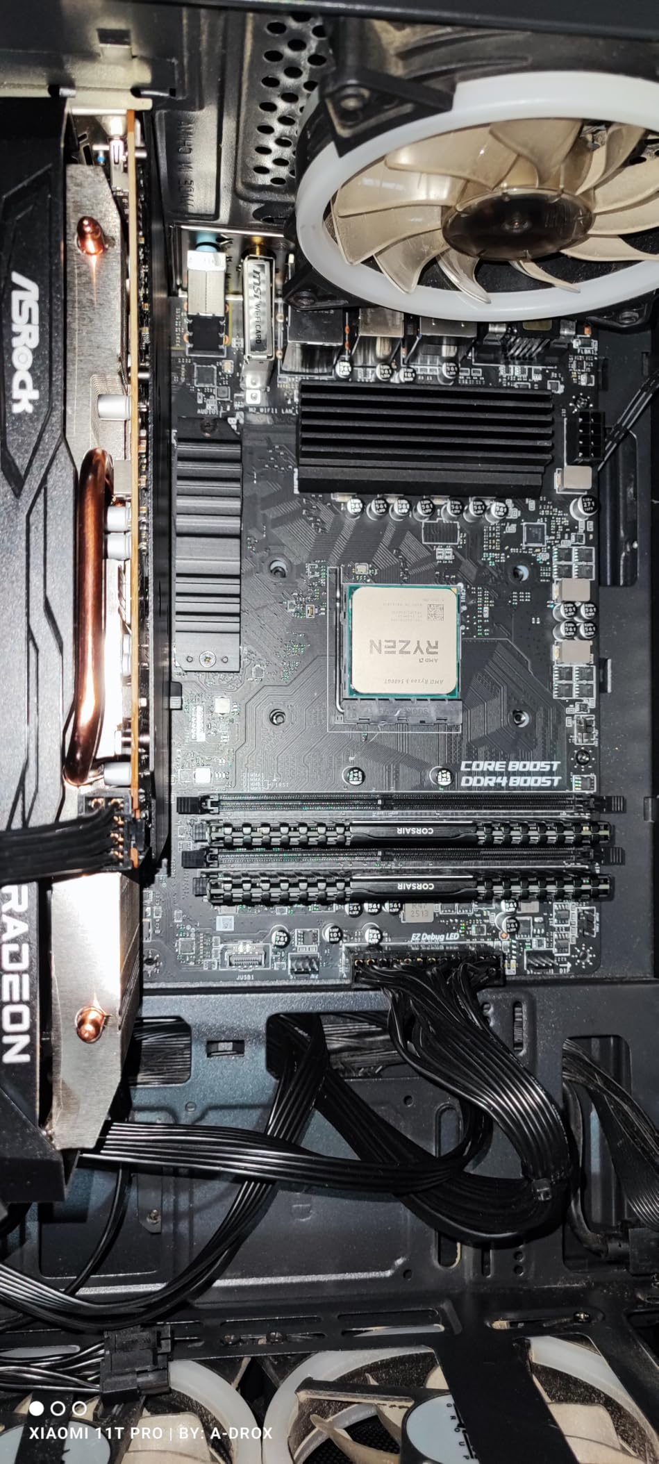 MSI B550M PRO-VDH WiFi ProSeries Motherboard (AMD Ryzen 5000, AM4, DDR4, PCIe 4.0, SATA 6Gb/s, M.2, USB 3.2 Gen 1, Wi-Fi, Bluetooth, D-SUB/HDMI/DP, Micro-ATX) customer photo 2