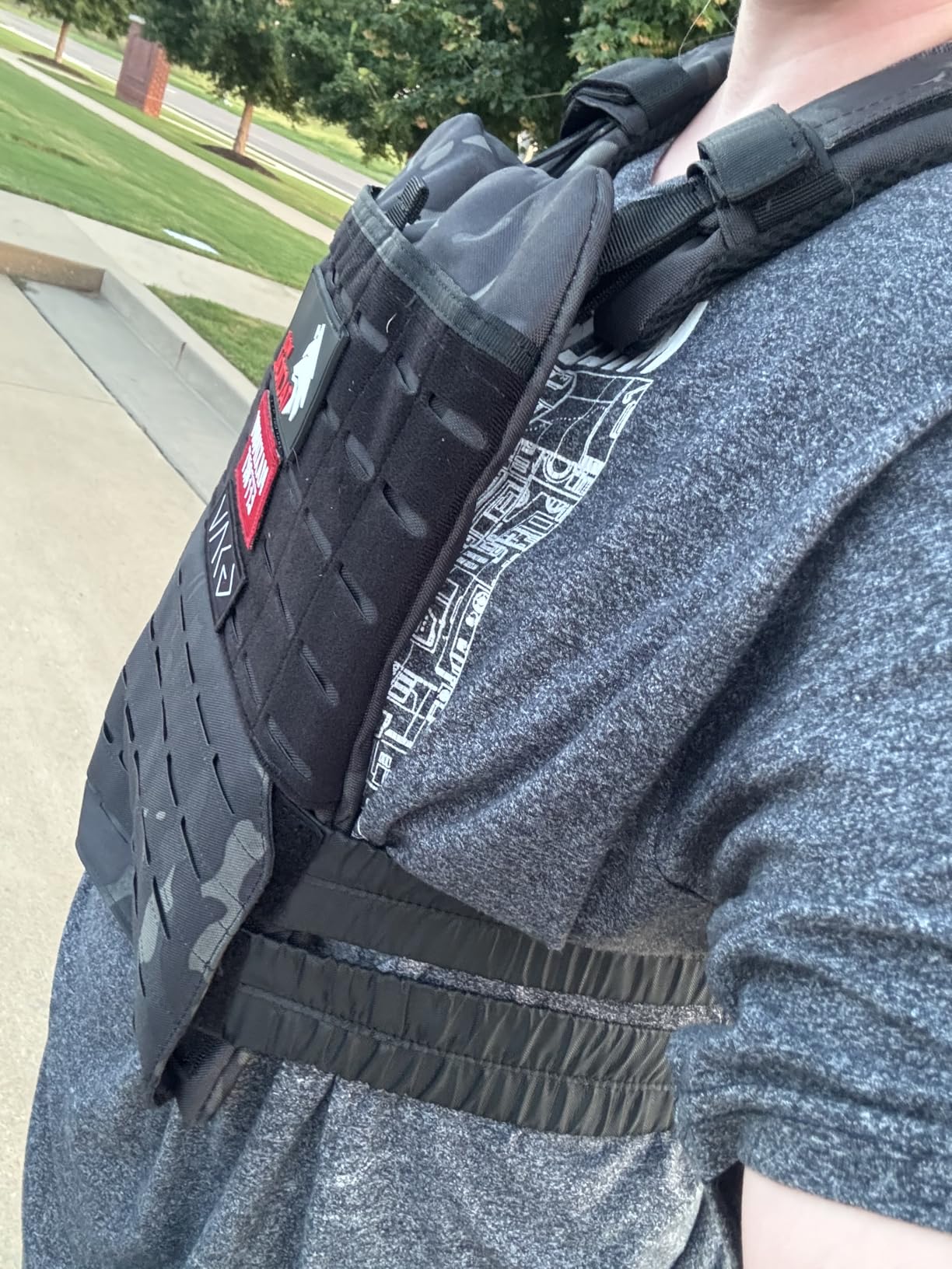 Wolf Tactical Adjustable Weighted Vest for Men & Women - Rucking, Workout, Running, Walking & CrossFit Weight Vest for Strength Training & Fitness customer photo 2