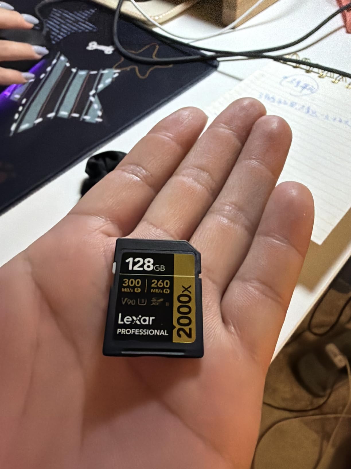 Lexar 128GB 2000x SD Memory Card, 300MB/s Read, 8K, V90, U3, UHS-II | Up to 300MB/s read, Up to 260MB/s write, UHS-II, V90, U3, Class 10, 8K video, Full HD video customer photo 1