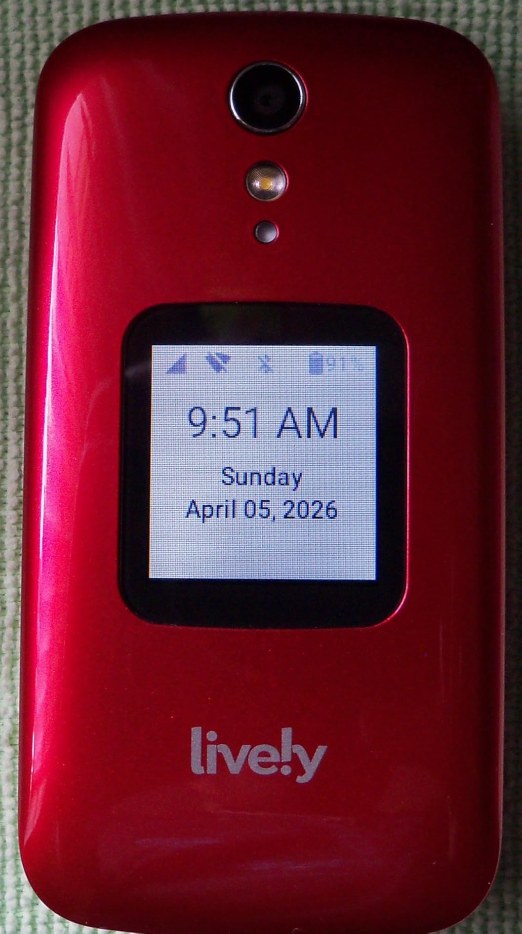 LIVELY Jitterbug Flip Cell Phone for Seniors, Flip2, Red customer photo 1