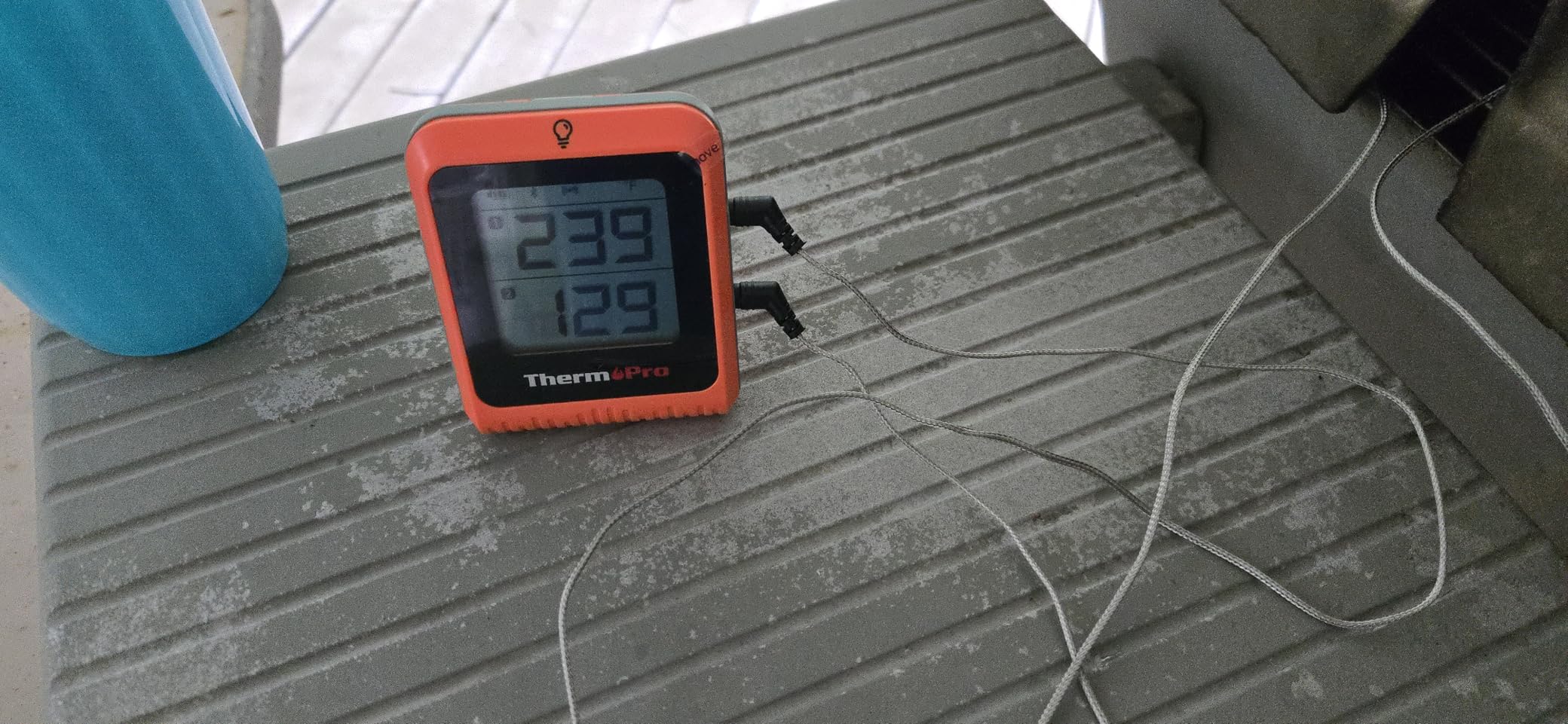 TempPro Wireless Meat Thermometer Digital for Grilling and Smoking, 2 Probes Bluetooth Meat Thermometer for Cooking Turkey Fish Beef, Rechargeable Smoker Accessories for BBQ Oven Gift for Dad customer photo 2