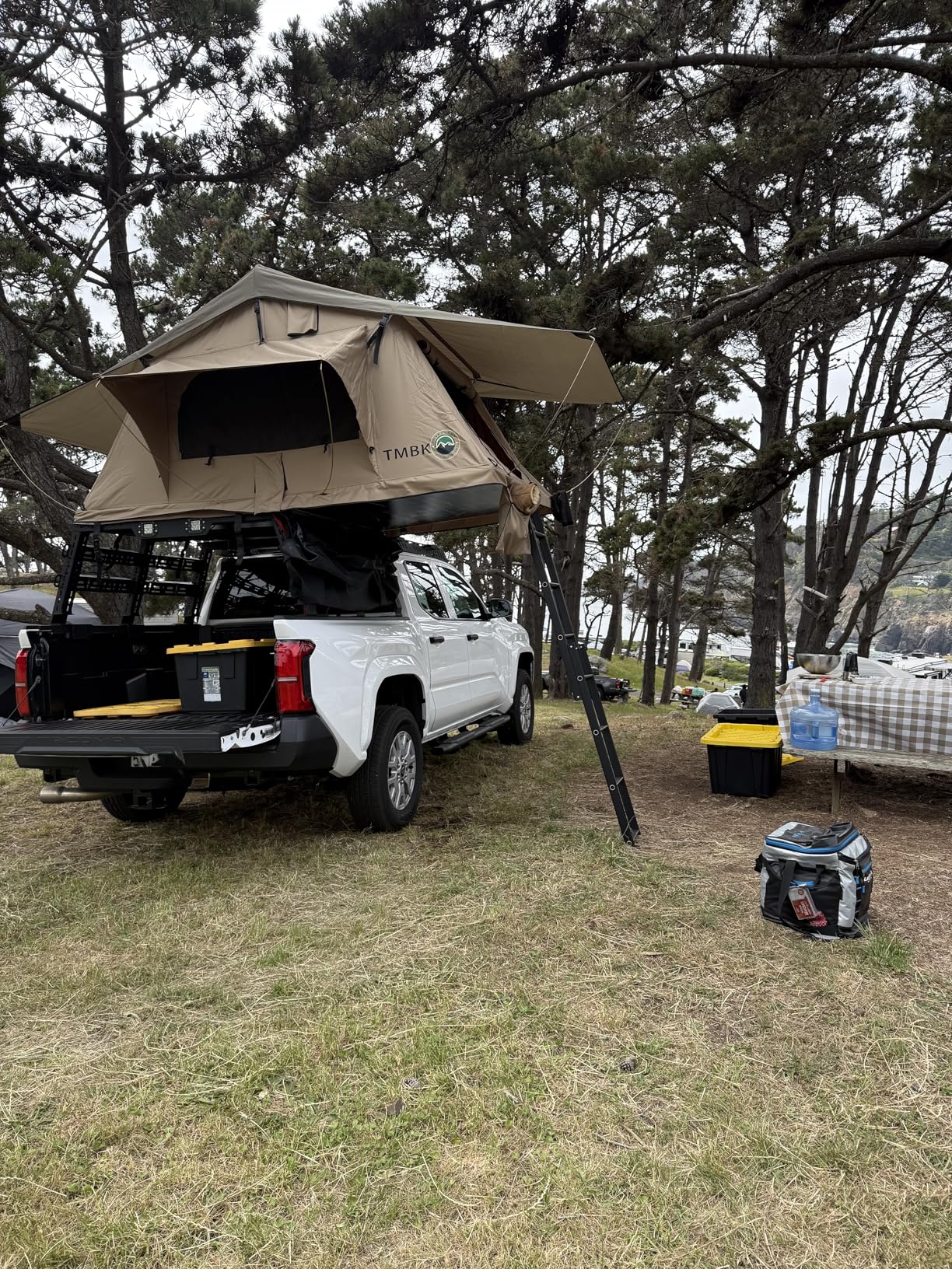 Soft Shell Rooftop Tent for SUV & Truck Camping, 3-Person - Overland Vehicle Systems TMBK - Universal Fitment with Rainfly & Ladder customer photo 2