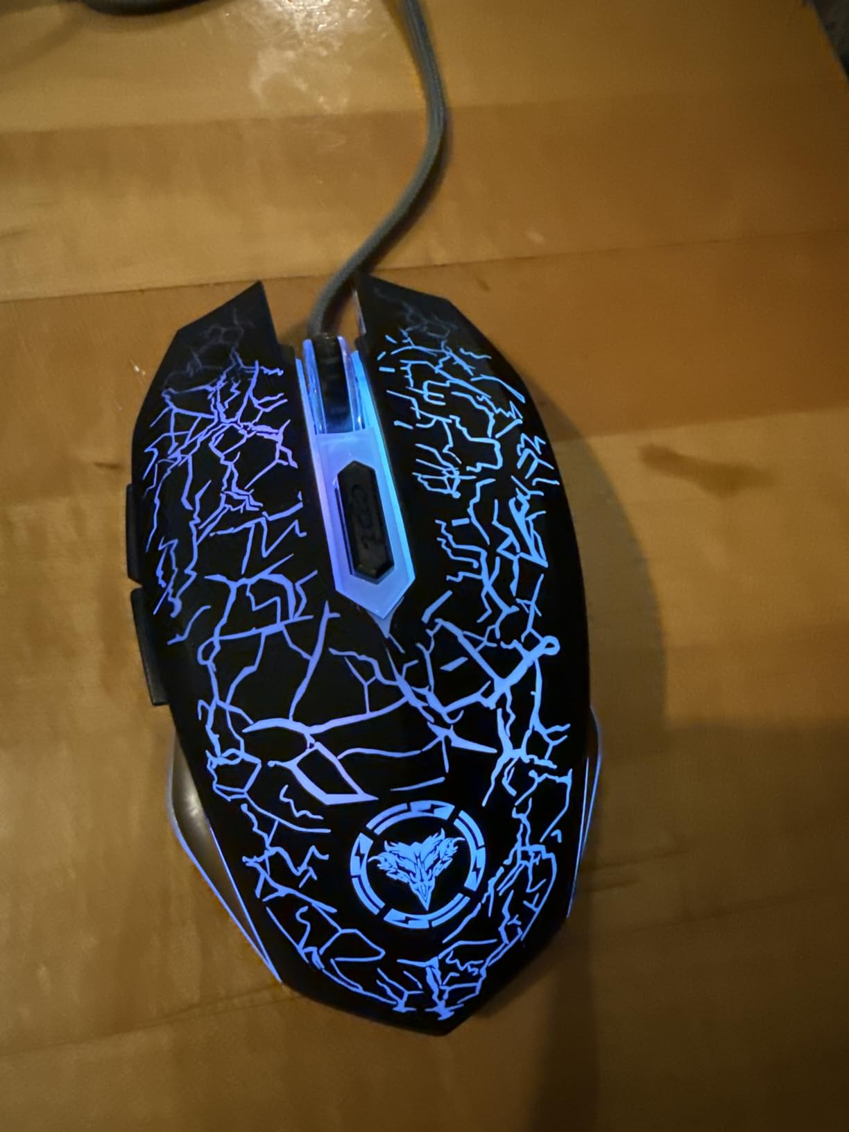 Gaming Mouse Wired,6 Buttons, 4 Adjustable DPI Up to 3200 DPI, 7 Circular & Breathing LED Light, Multifunction Wired Mouse Used for Games and Office (Black) customer photo 1