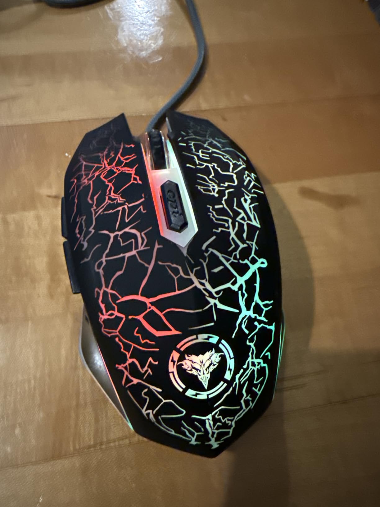 Gaming Mouse Wired,6 Buttons, 4 Adjustable DPI Up to 3200 DPI, 7 Circular & Breathing LED Light, Multifunction Wired Mouse Used for Games and Office (Black) customer photo 2