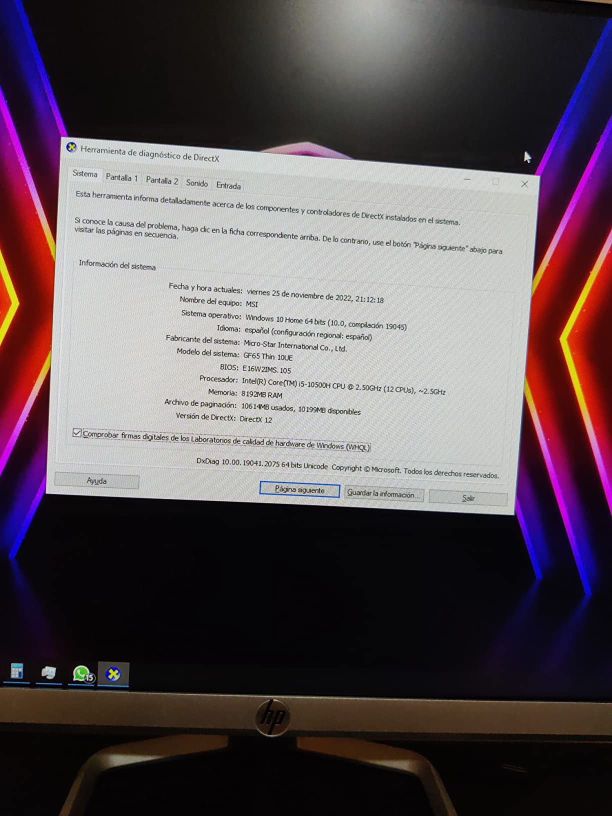 MSI GF65 Thin 10UE Gaming Laptop: 15.6