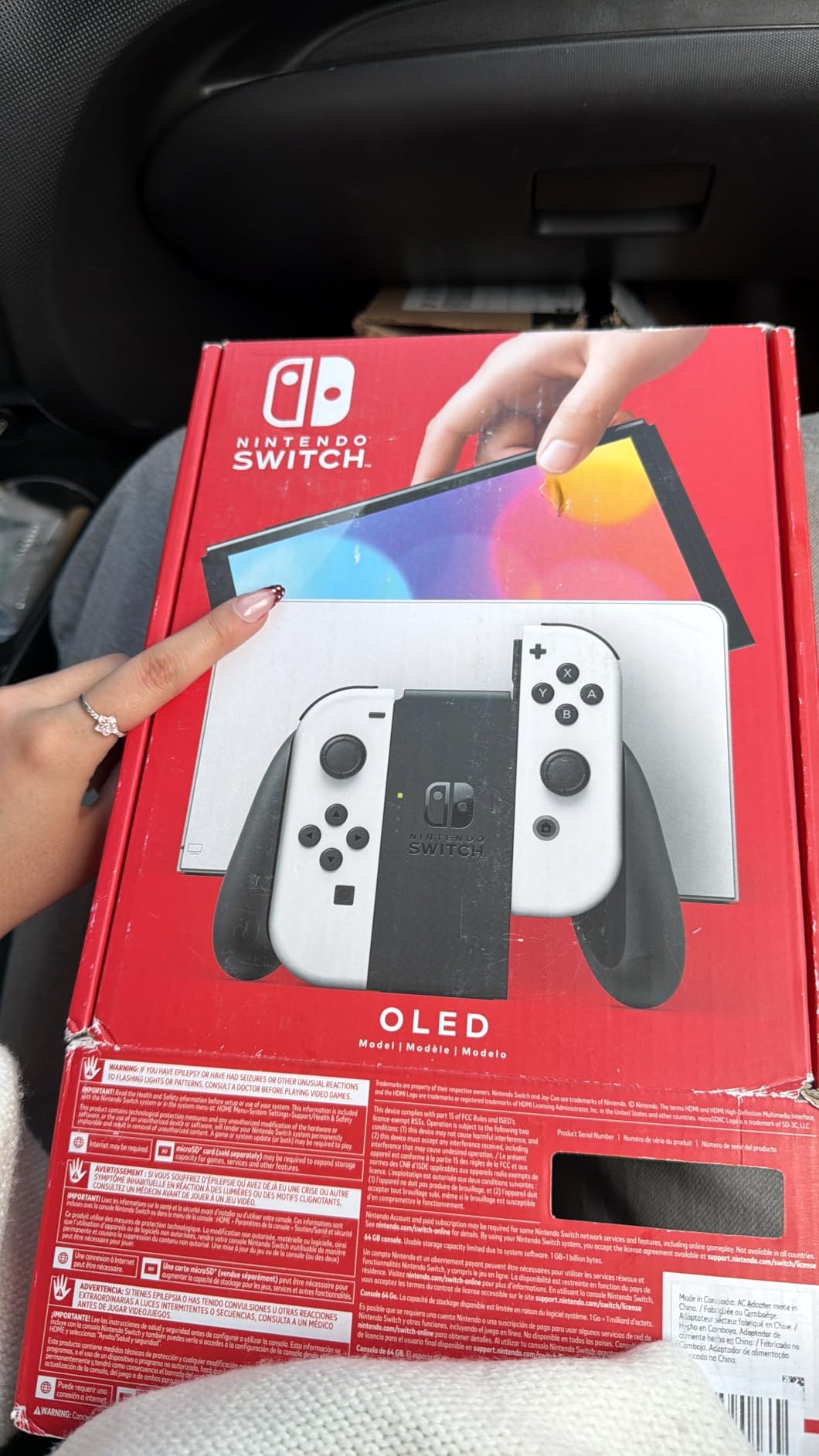 Nintendo Switch – OLED Model w/White Joy-Con customer photo 2