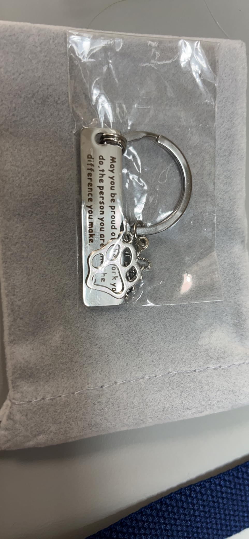 Veterinarian Appreciation Gifts Vet Tech Keychain Thank You Jewelry Veterinary Student Graduation Gift Animal Lovers Jewelry customer photo 1