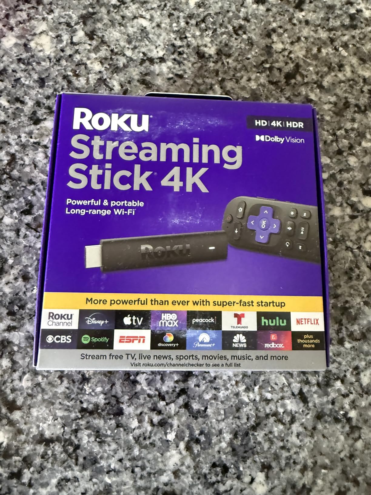 Roku Streaming Stick 4K - HDR & Dolby Vision Roku Streaming Device for TV with Voice Remote & Long-Range Wi-Fi - Free & Live TV customer photo 2