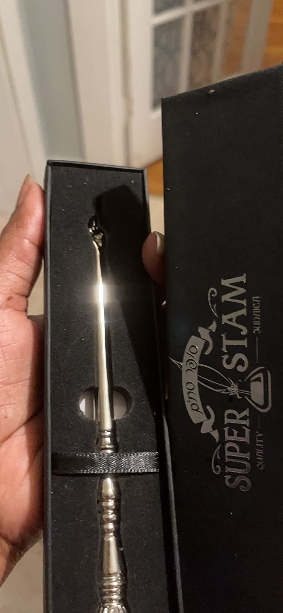 Torah Book Pointer Yad Hand Pointer Silver Finish Great bar bat Mitzvah Gift with a 20cm Bead Charm (17 cm Silver in Gift Box) customer photo 1