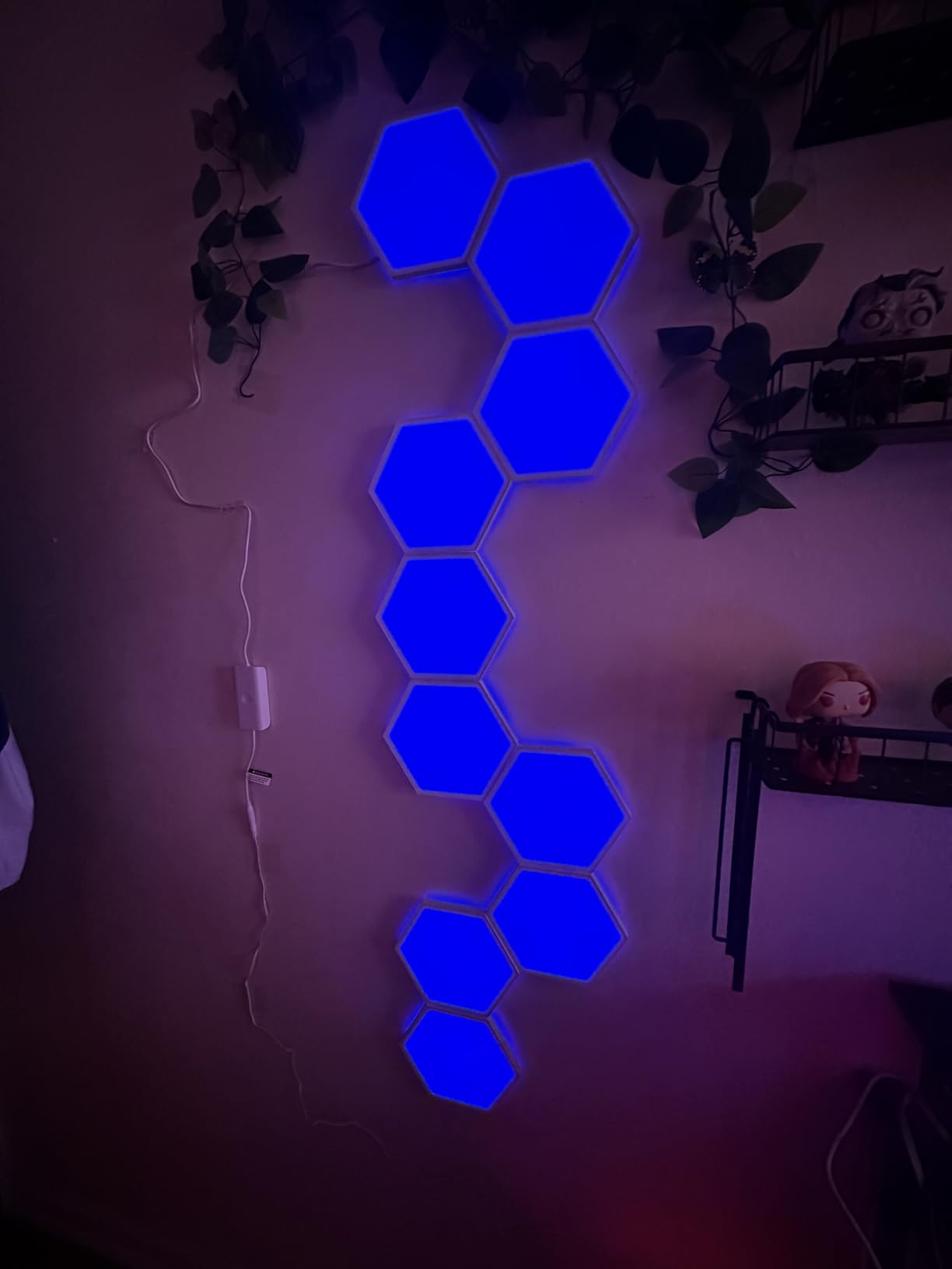Govee Glide Hexa Light Panels, RGBIC Hexagon LED Wall Lights, Wi-Fi Smart Home Creative Wall Lights with Music Sync, Works with Alexa Google Assistant for Indoor Gaming Decor, 10 Pack customer photo 2