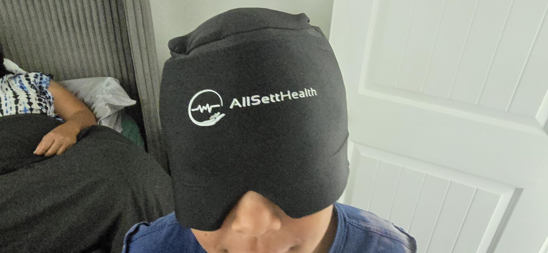 Migraine Relief Cap Ice Head Wrap and Hat | Hot/Cold Gel Pack with Face and Eye Mask Compress for Headache Relief customer photo 2