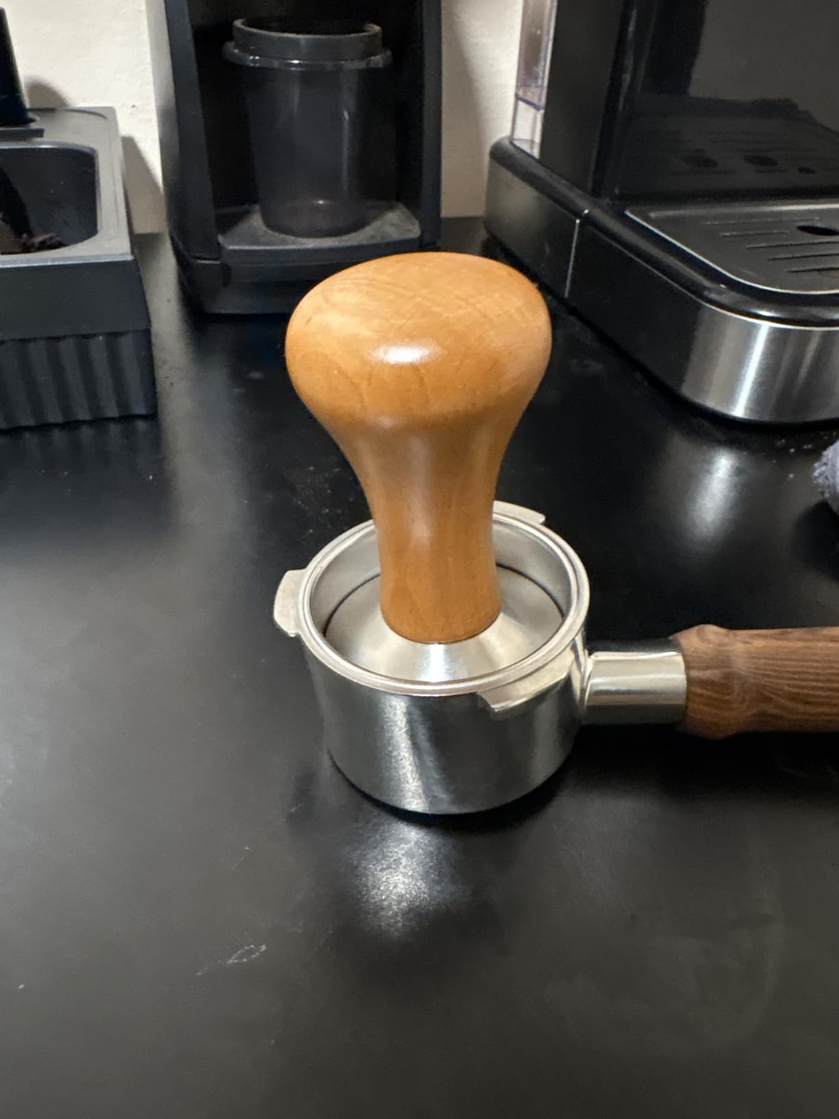 51mm Espresso Tamper - Premium Barista Coffee Tamper, Classic Series Stainless Steel with Solid Wood Handle customer photo 2