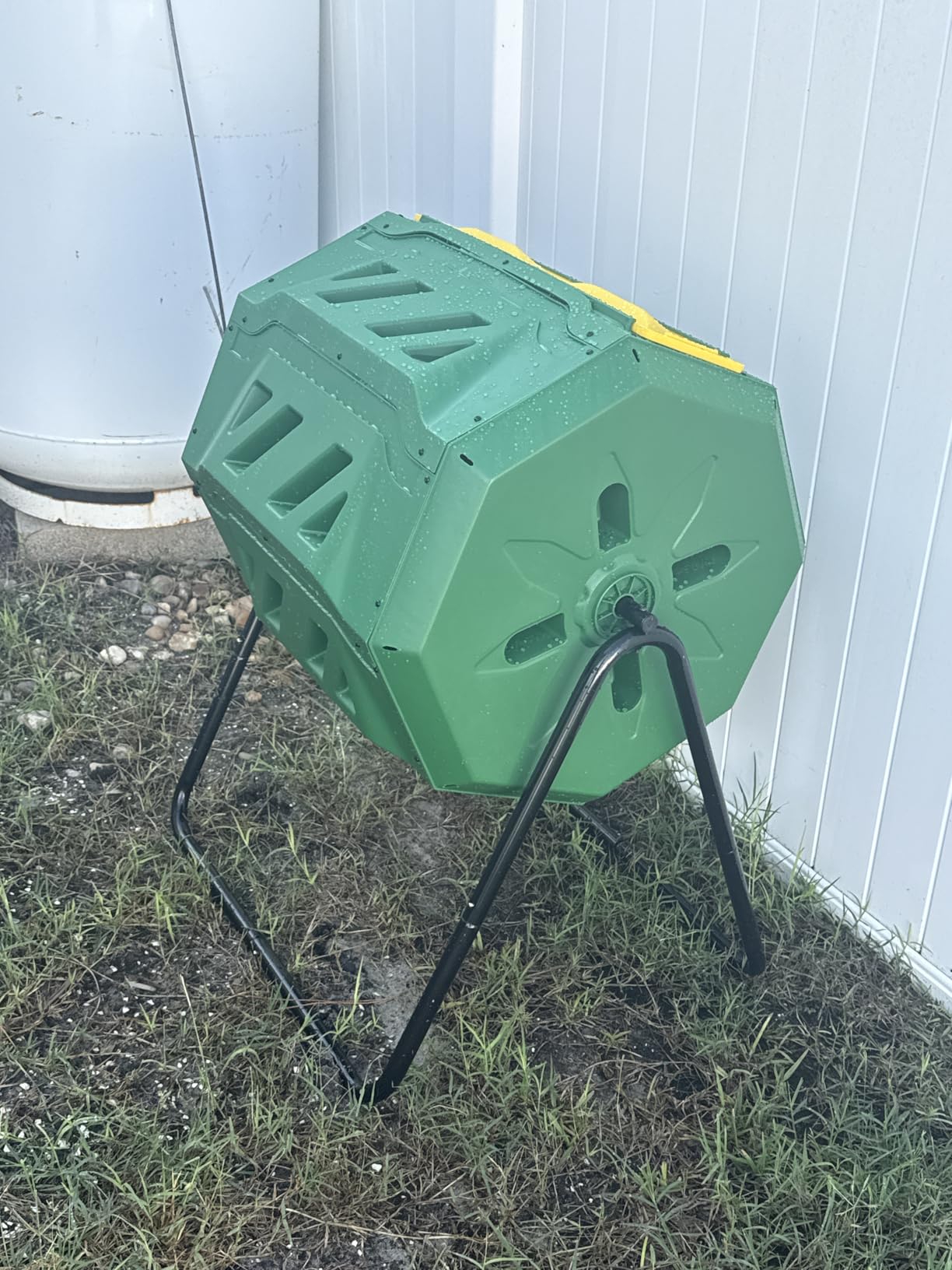 Compost Tumbler Bin Composter Dual Chamber 43 Gallon (Bundled with Pearson's Gardening Gloves) customer photo 2