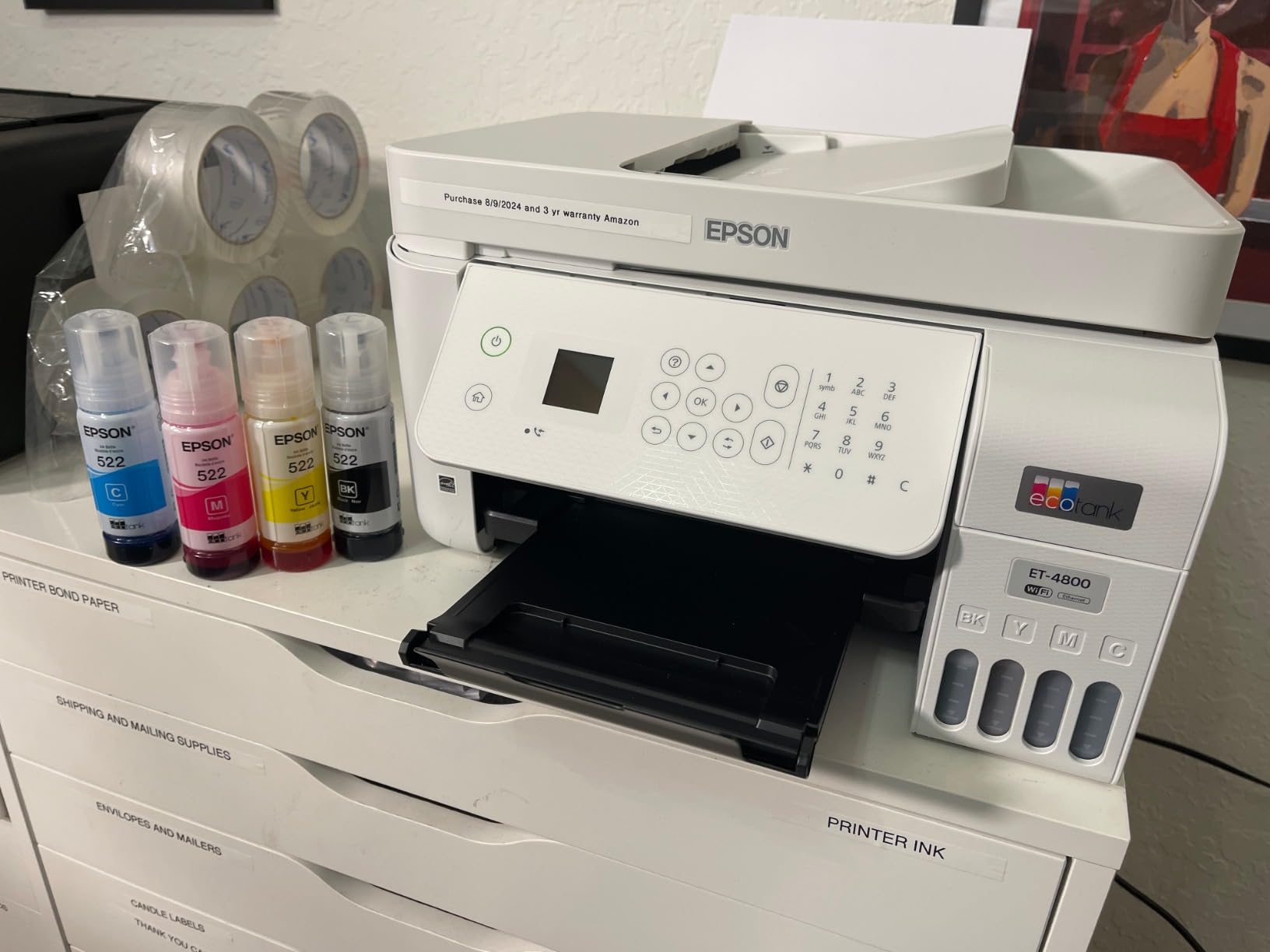 Epson EcoTank ET-4800 Wireless Color All-in-One Supertank Printer customer photo 1