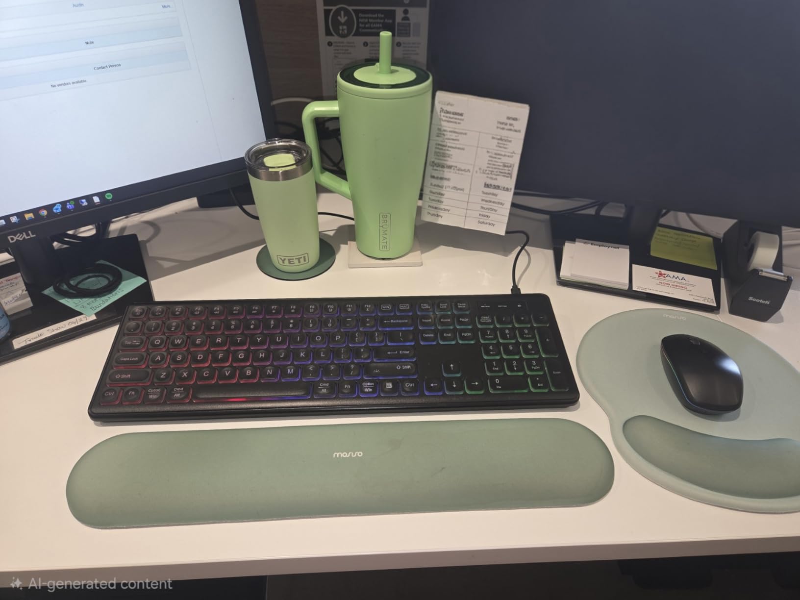 Wireless Keyboard and Mouse Combo with RGB Backlit, Rechargeable customer photo 1