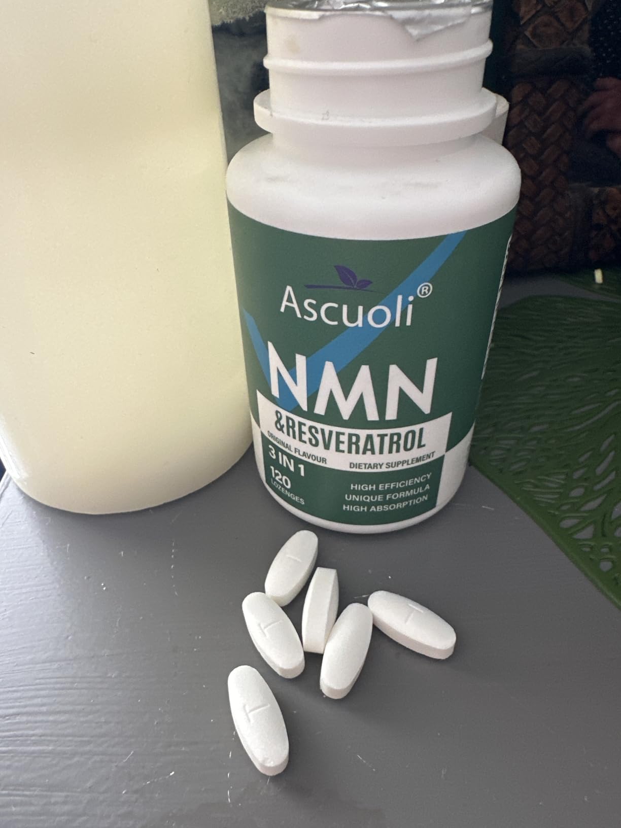 Sublingual NMN Resveratrol Supplement 950mg, 120 Lozenges (120-Day Supply) customer photo 1