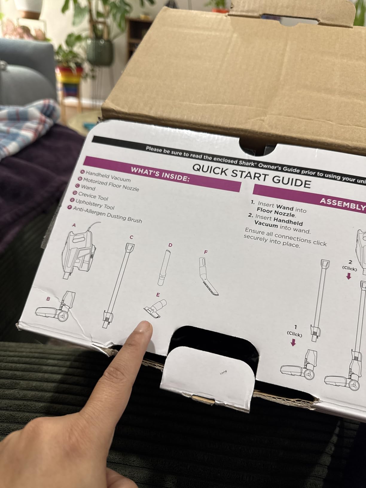 Shark Rocket Pro DLX Corded Stick Vacuum, XL Cup, Handheld, Fuchsia, HV371 customer photo 2
