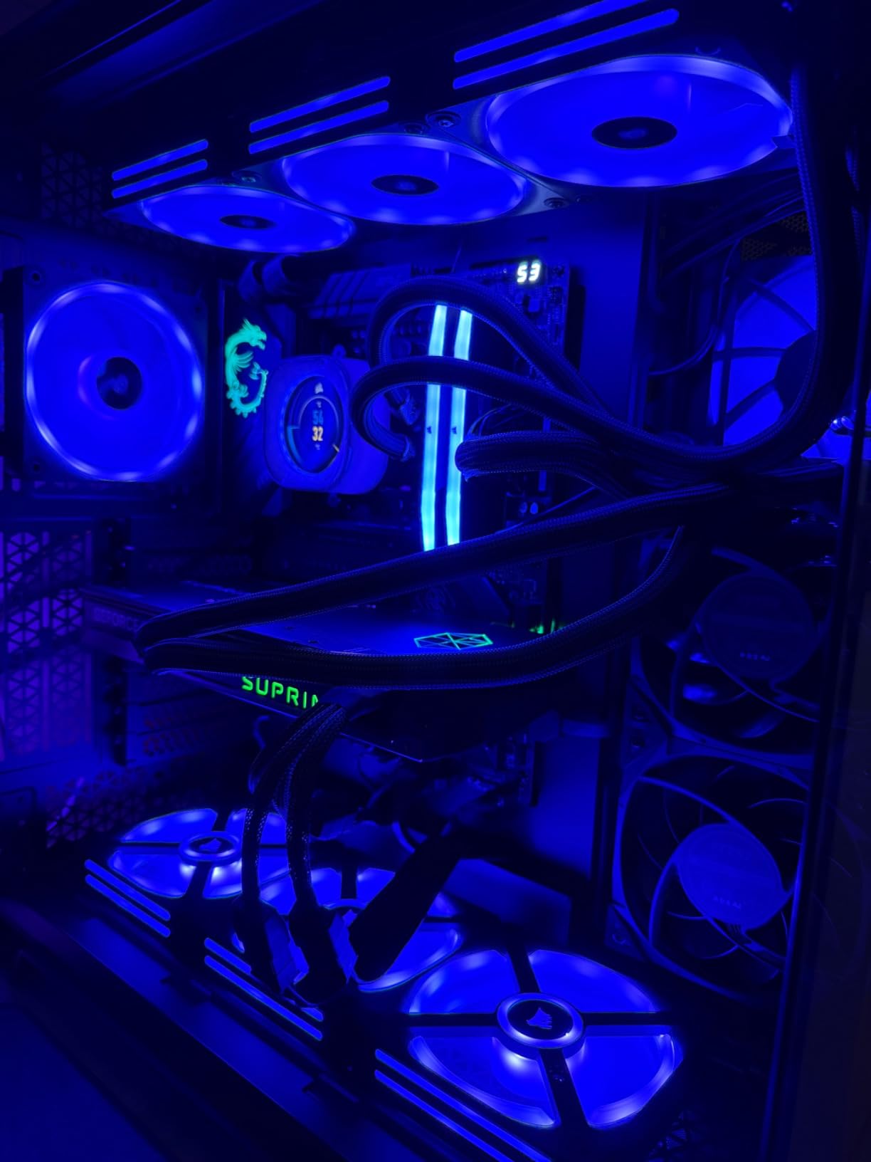 MSI GeForce RTX 4090 SUPRIM Liquid X 24G Gaming Graphics Card - 24GB GDDR6X, 2625 MHz, PCI Express Gen 4, 384-bit, 3X DP v 1.4a, HDMI 2.1a (Supports 4K & 8K HDR) customer photo 2