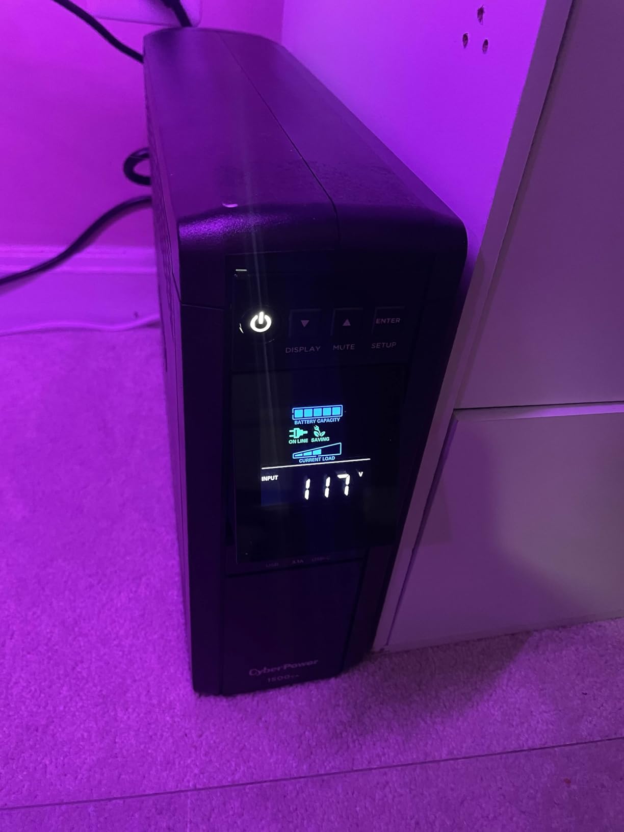 CyberPower CP1500PFCRM2U PFC Sinewave UPS Battery Backup customer photo 1