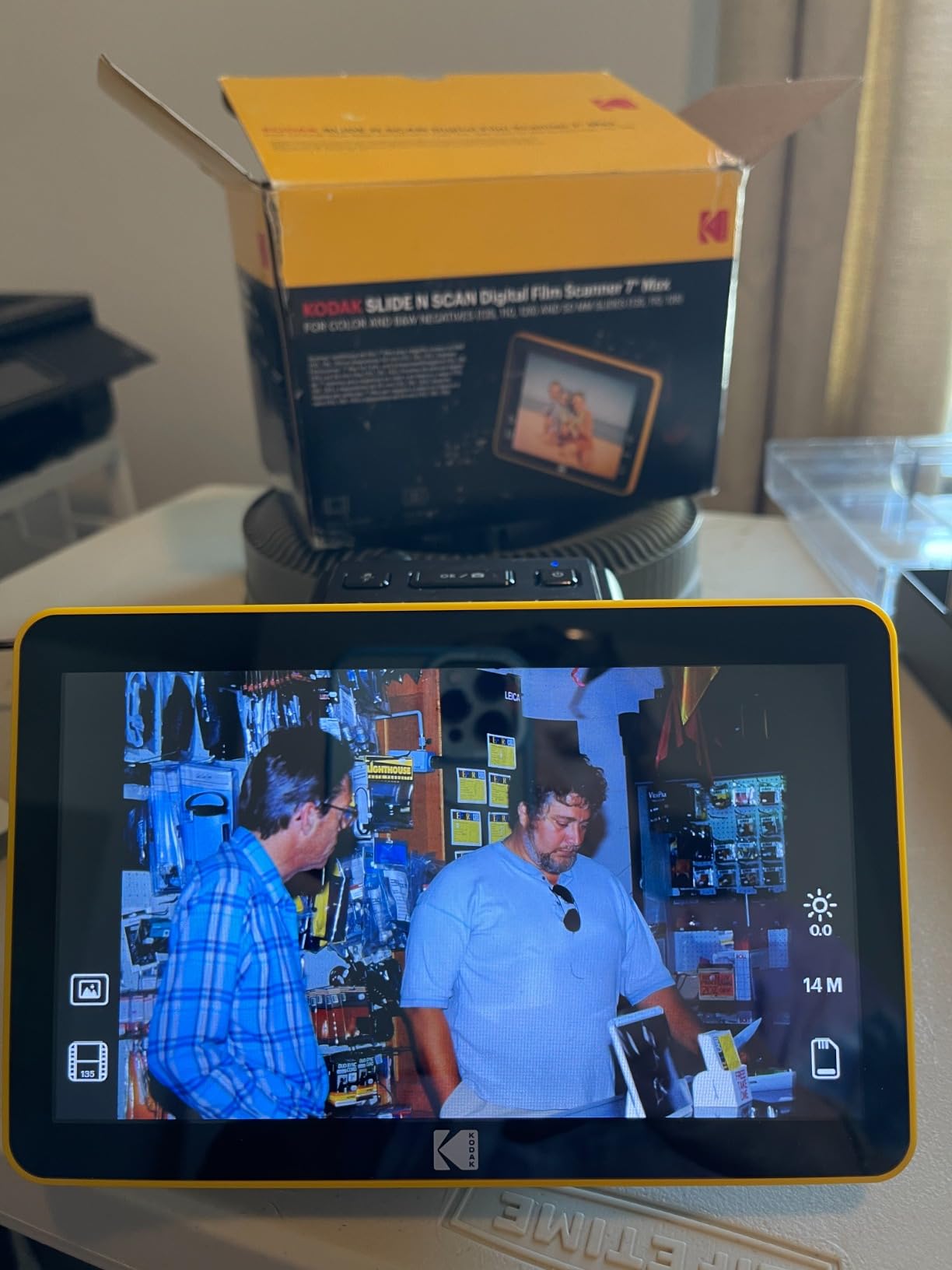 KODAK Slide N Scan Max Digital Film Scanner - Tiltable 7-Inch LCD with Gallery Mode & Photo Scanner Preview - Quick-Feed Tray for Slide Digitizer customer photo 1