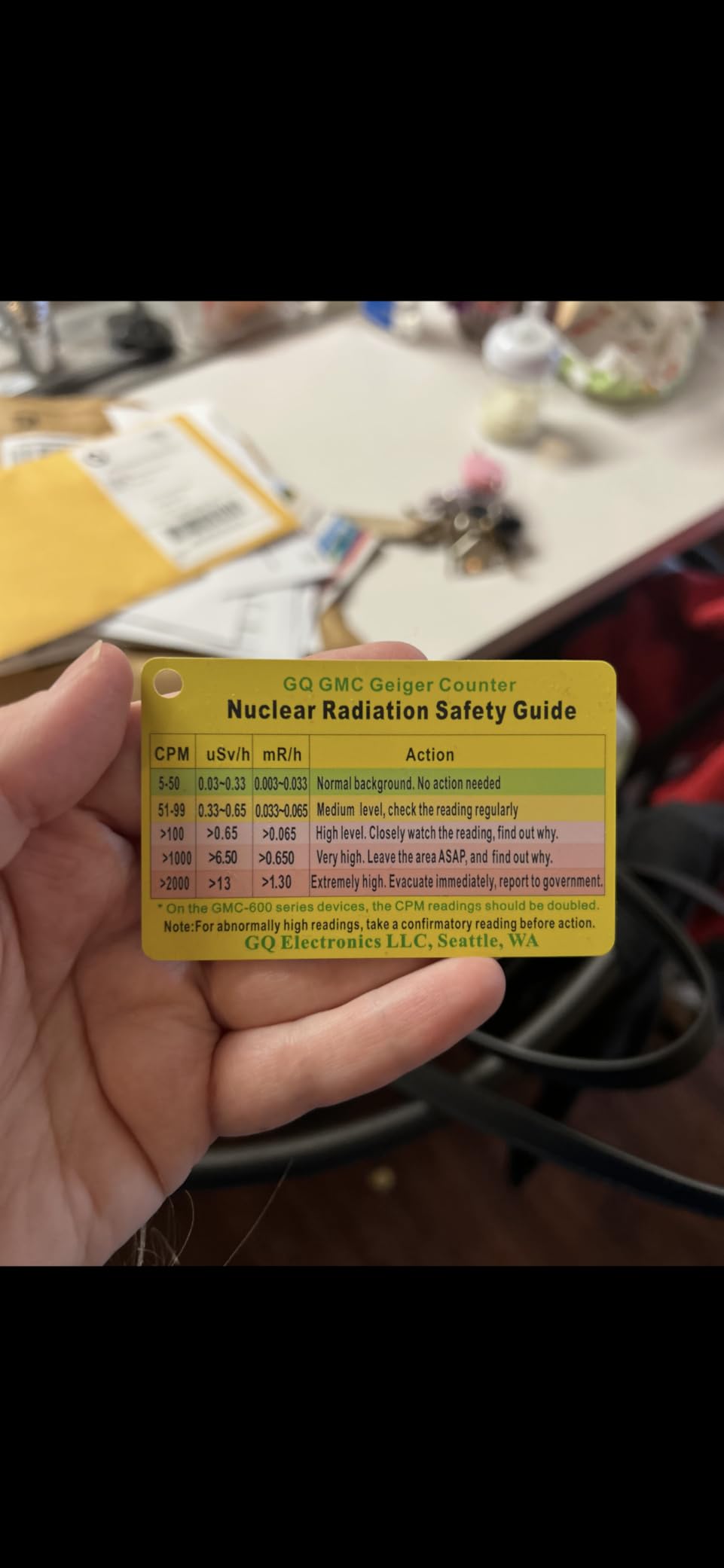 GQ GMC-300S Digital Nuclear Radiation Detector Monitor Meter Geiger Counter Radiation Dosimeter customer photo 2