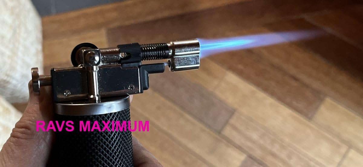 RAVS Butane Torch Lighter, DUAL Flame Mode Kitchen Torch, Refillable Cooking Torch Gun, Creme Brulee Torch Lighter, Blow Torch for Cooking, Welding, Mini Torch Soldering Torch, Butane is Not Included customer photo 2
