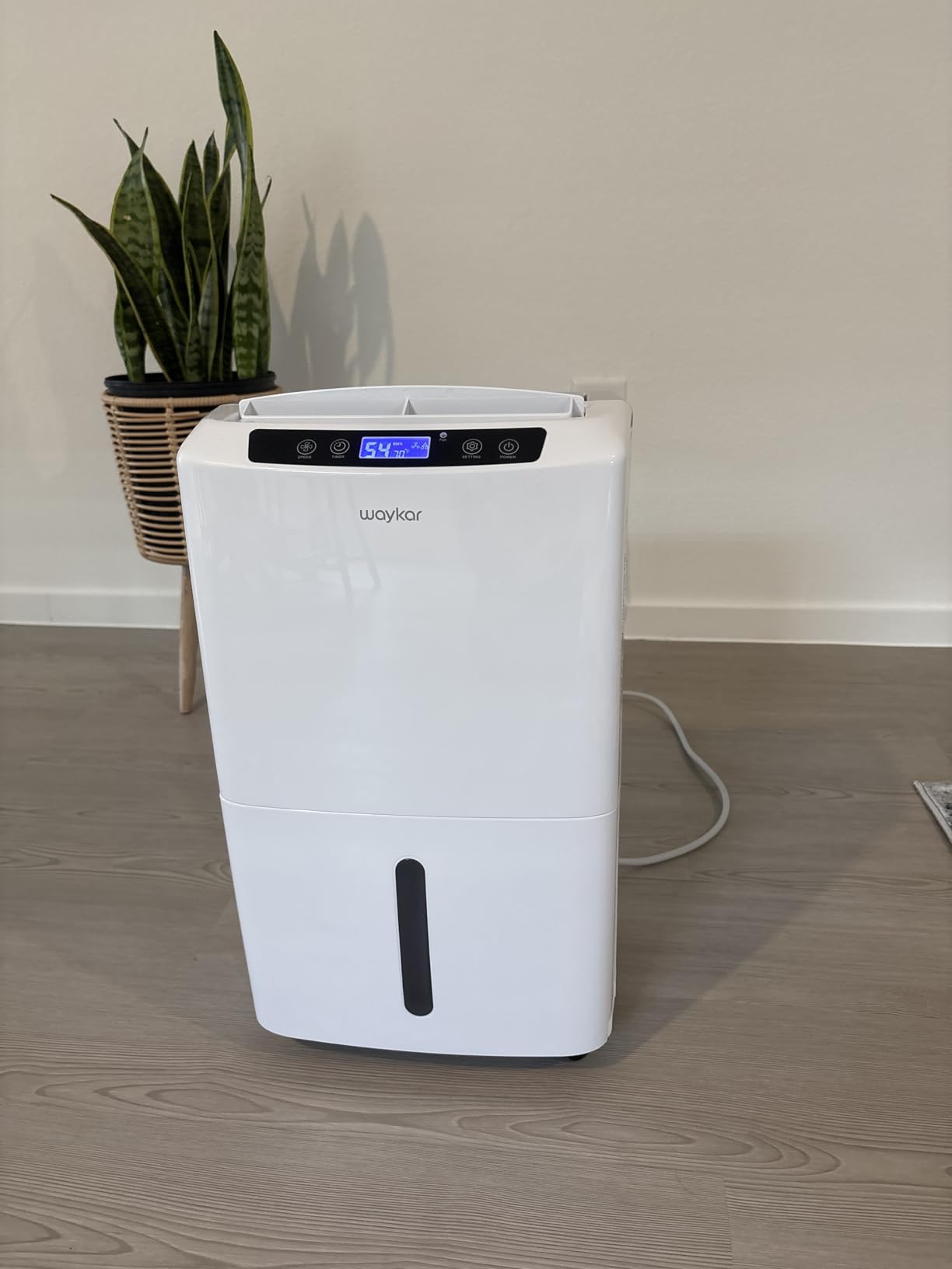 Waykar 150 Pint 7,000 Sq.Ft Dehumidifier for Basement & Home, Large Room, Smart Compressor Dehumidifier with Drain Hose & Tank for Commercial, 30%-80% Humidity Control, 90° Auto Swing, Auto Defrost customer photo 2