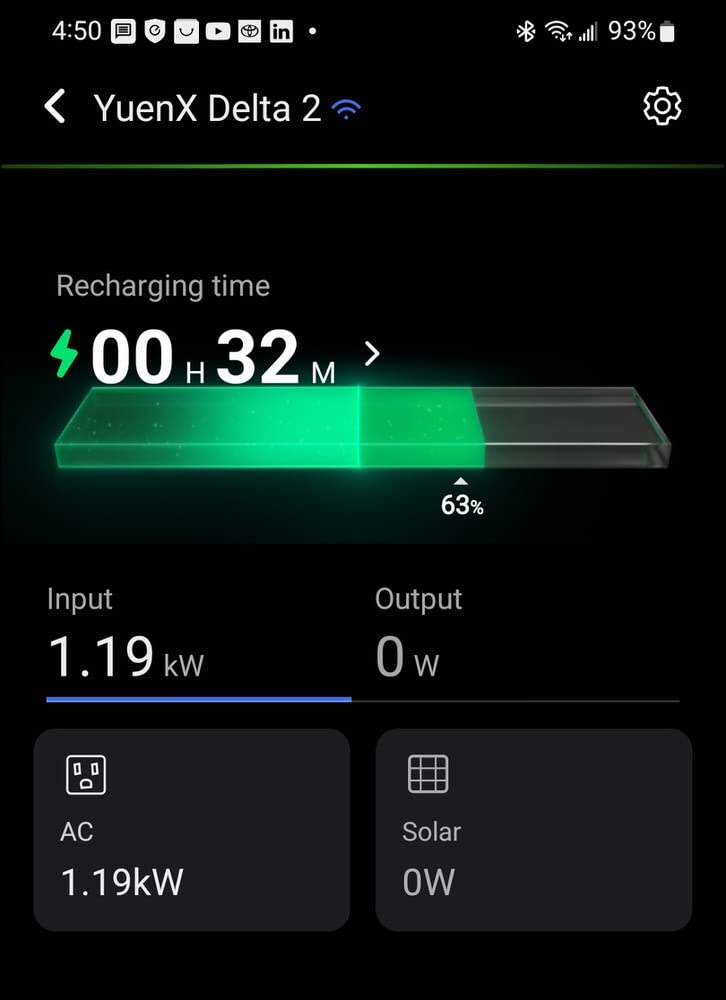 EF ECOFLOW Portable Power Station DELTA 2, 1024Wh LiFePO4 (LFP) Battery, 1800W AC/100W USB-C Output, Solar Generator(Solar Panel Optional) for Home Backup Power, Camping & RVs customer photo 2