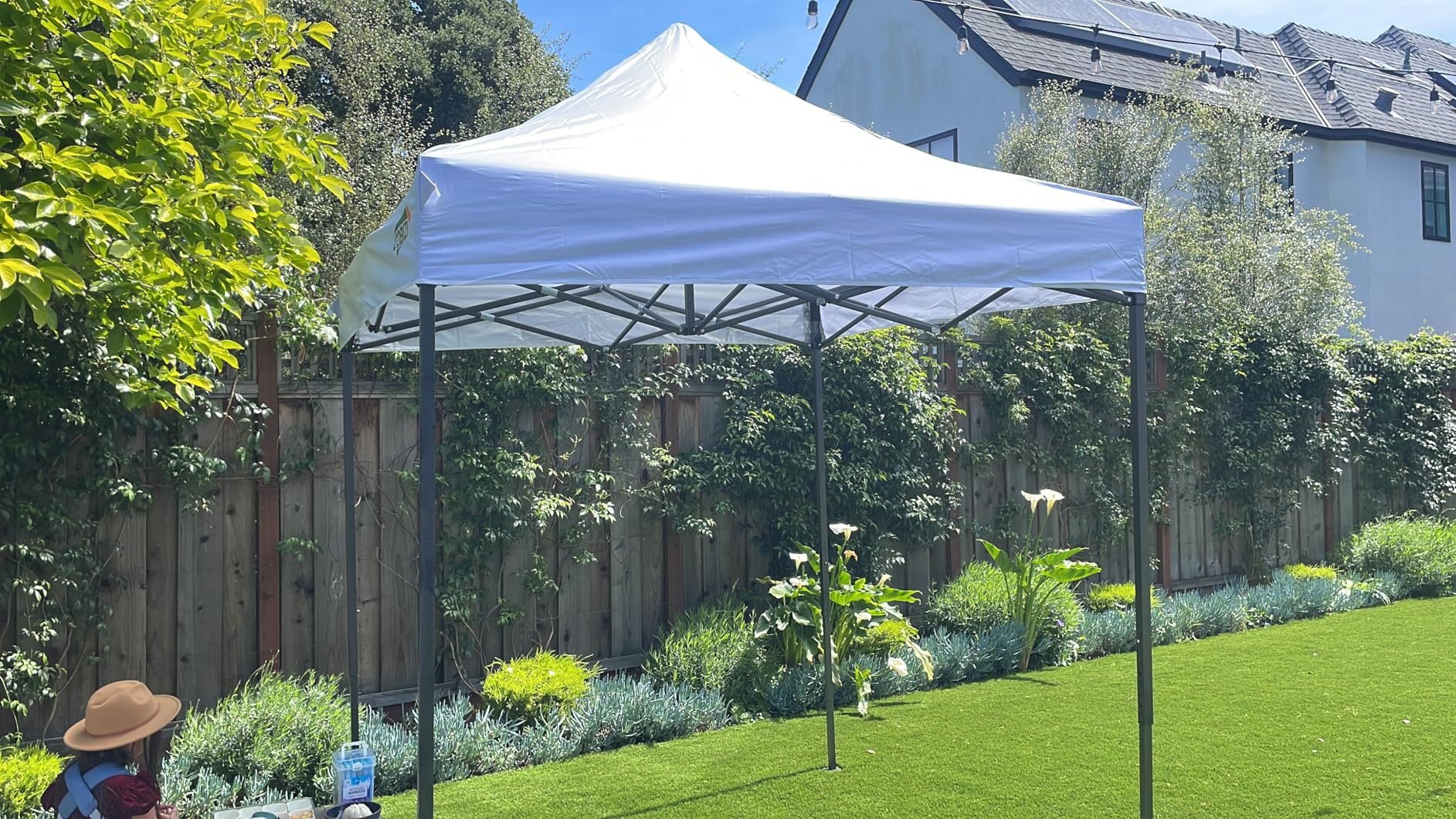 COBIZI 10x20 Heavy Duty Pop Up Canopy Tent with Sidewalls, Easy Up Canopy | Commercial, Outdoor Wedding Party Tents for Party, Waterproof Gazebo, All Season, with Roller Bag, Frame Thickened, White customer photo 2