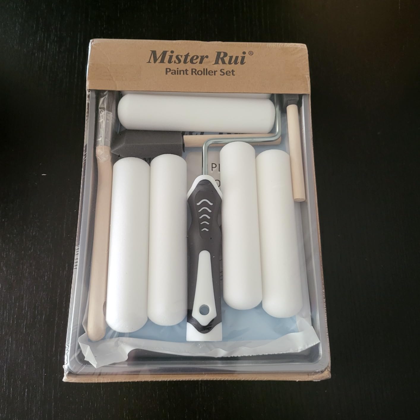 Mister Rui Paint Roller Kit, 9 Pack 6 Inch High Density Foam Paint Roller, Paint Tray with Liner customer photo 2