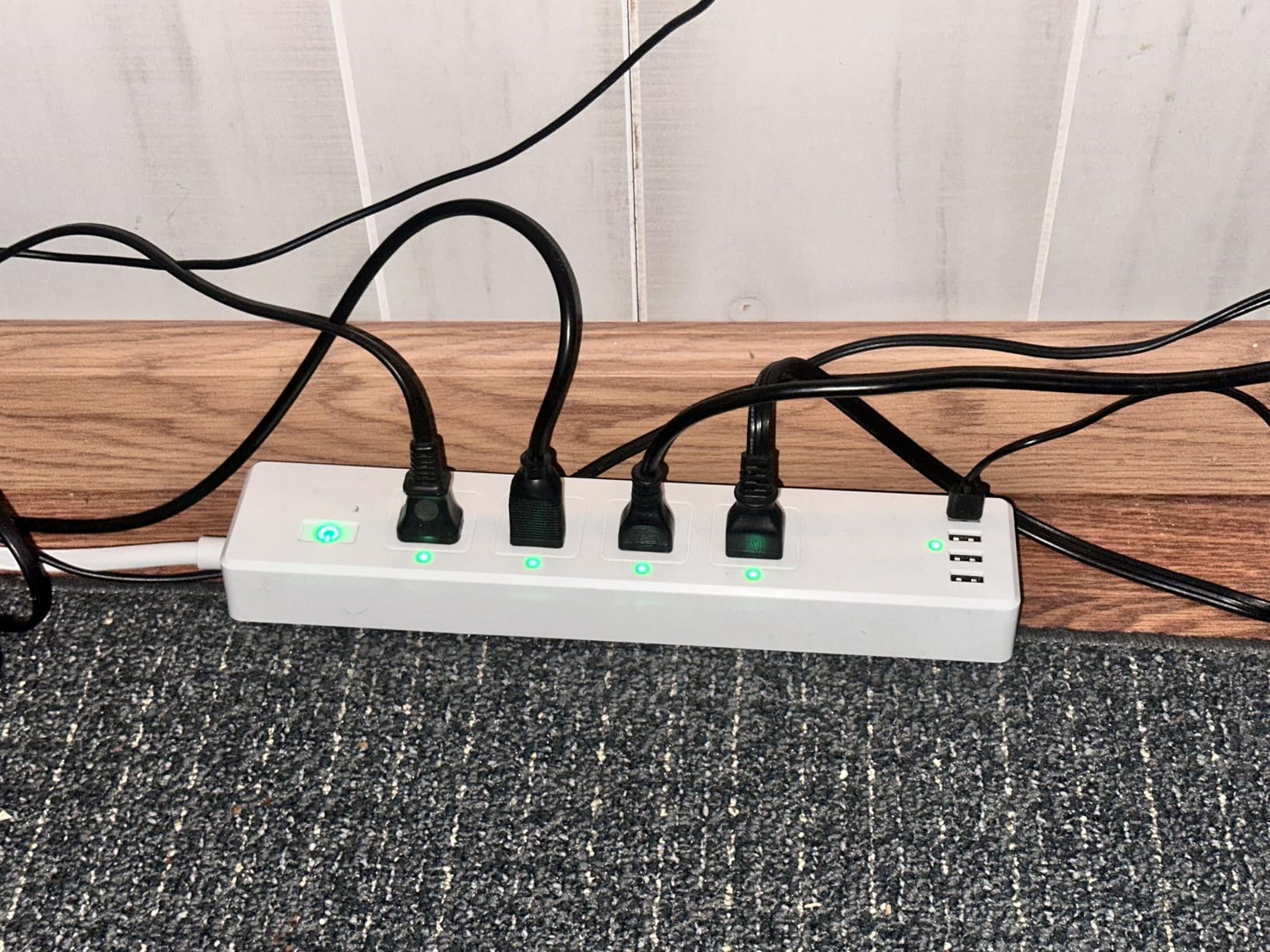 meross Smart Plug Power Strip, PD 20W USB-C, 15A WiFi Flat Outlet, 6 Feet customer photo 1