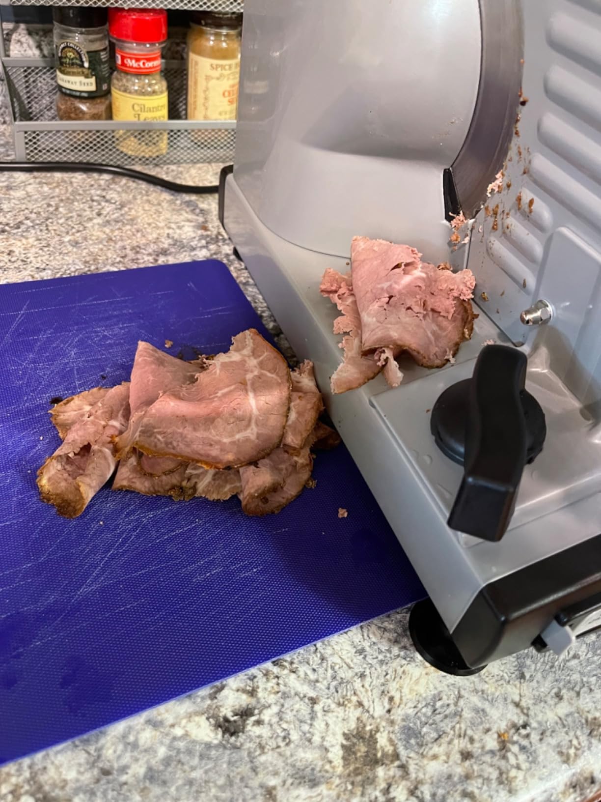 OSTBA Meat Slicer 200W Electric Deli Food Slicer with 2 Removable 7.5