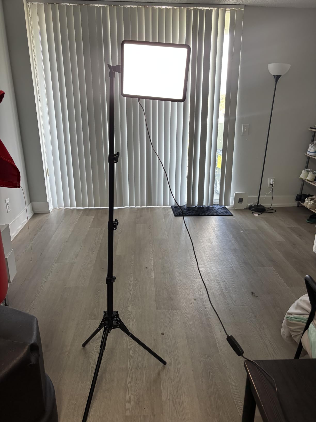 2-Pack LED Video Light Kit, NiceVeedi Studio Light, 2800-6500K Dimmable Photography Lighting Kit with Tripod Stand & Phone Holder, 73