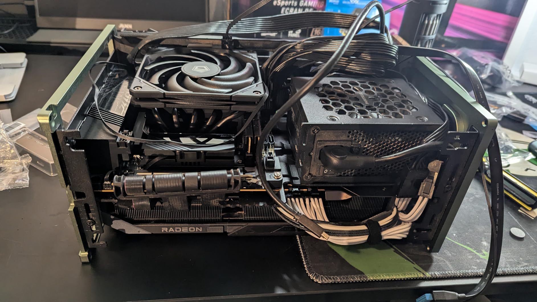 ID-COOLING IS-55 Black CPU Cooler Low Profile 57mm Height, 5 Heatpipes, 120x15mm Slim Fan customer photo 1