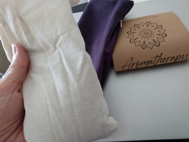 Relaxation Gifts for Women, Weighted Eye Mask for Sleeping, Yoga, Spa, Meditation, Lavender Eye Pillow Heated for Headache, Sinus & Dry Eyes Relief, Moist Heat Mask, Birthday Gifts for Mom (Purple) customer photo 1