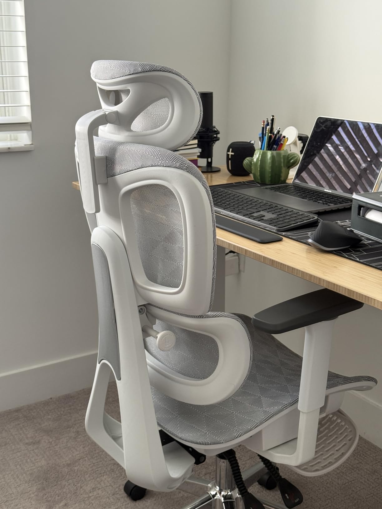 PatioMage Ergonomic Office Chair with Footrest, Big and Tall Desk Chair with Adjustable Lumbar Support, Seat Depth & 3D Armrests, High Back Mesh Computer Chair (Black) customer photo 2
