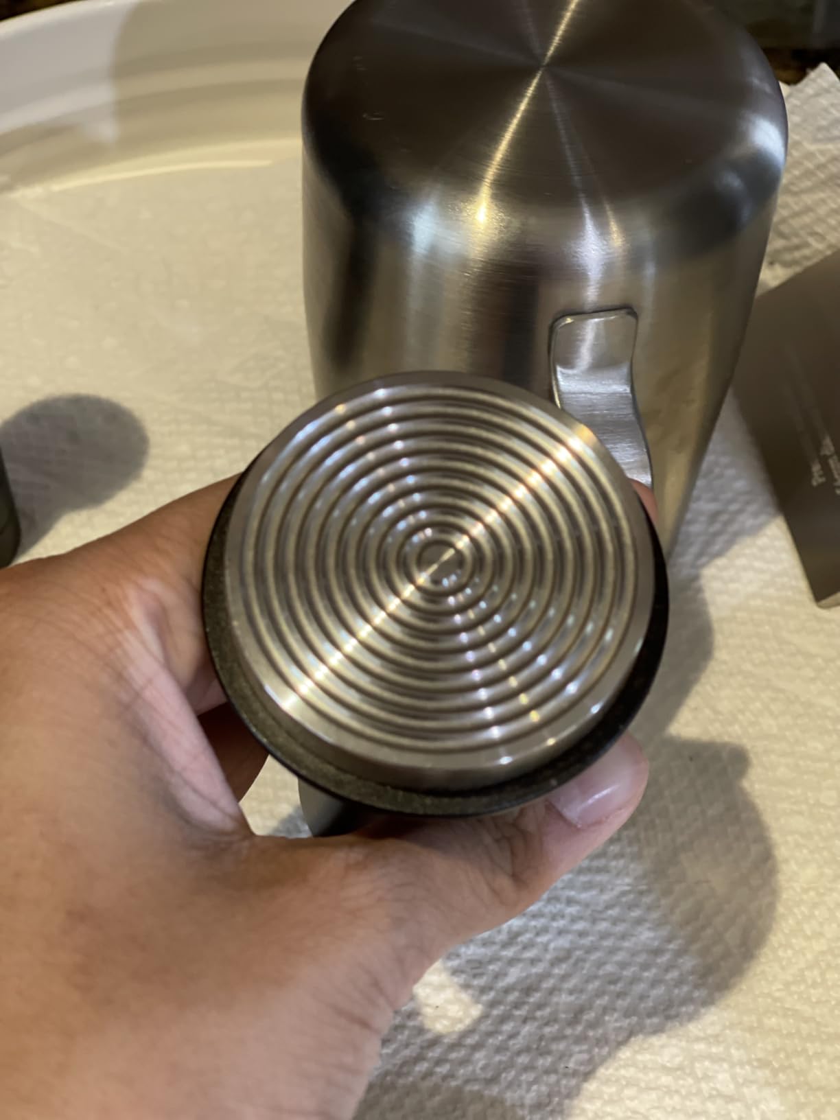 IKAPE 53.3mm Espresso Tamper, Premium Barista Coffee Tamper with Calibrated Spring Loaded, Threaded Stainless Steel Base Tamper Fits for Breville Series 54mm Portafilter Basket customer photo 2