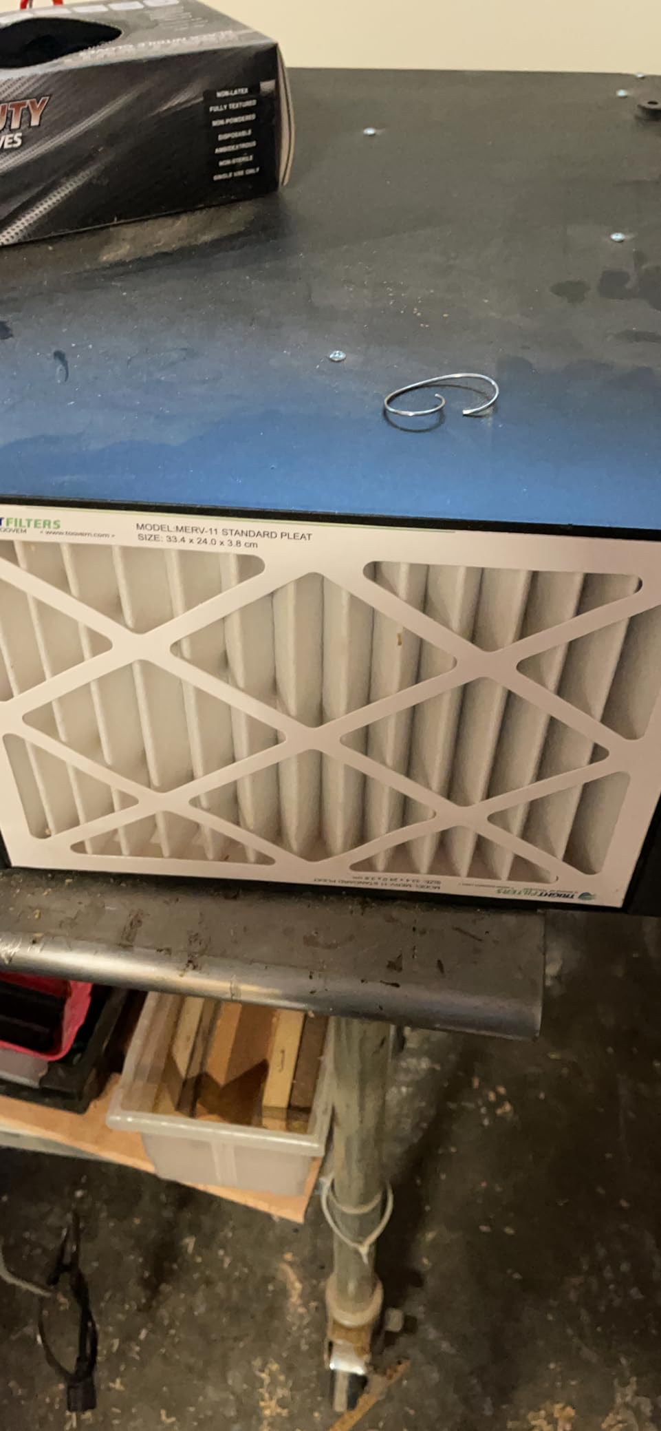 ABESTORM 360 Degree Intake Air Filtration System Woodworking 1350 CFM Hanging Air Filter with Strong Vortex Fan for Wood Workshop, Garage, Shop Dust Collectors, Up to 1700 sq. ft, DecDust 1350 customer photo 2