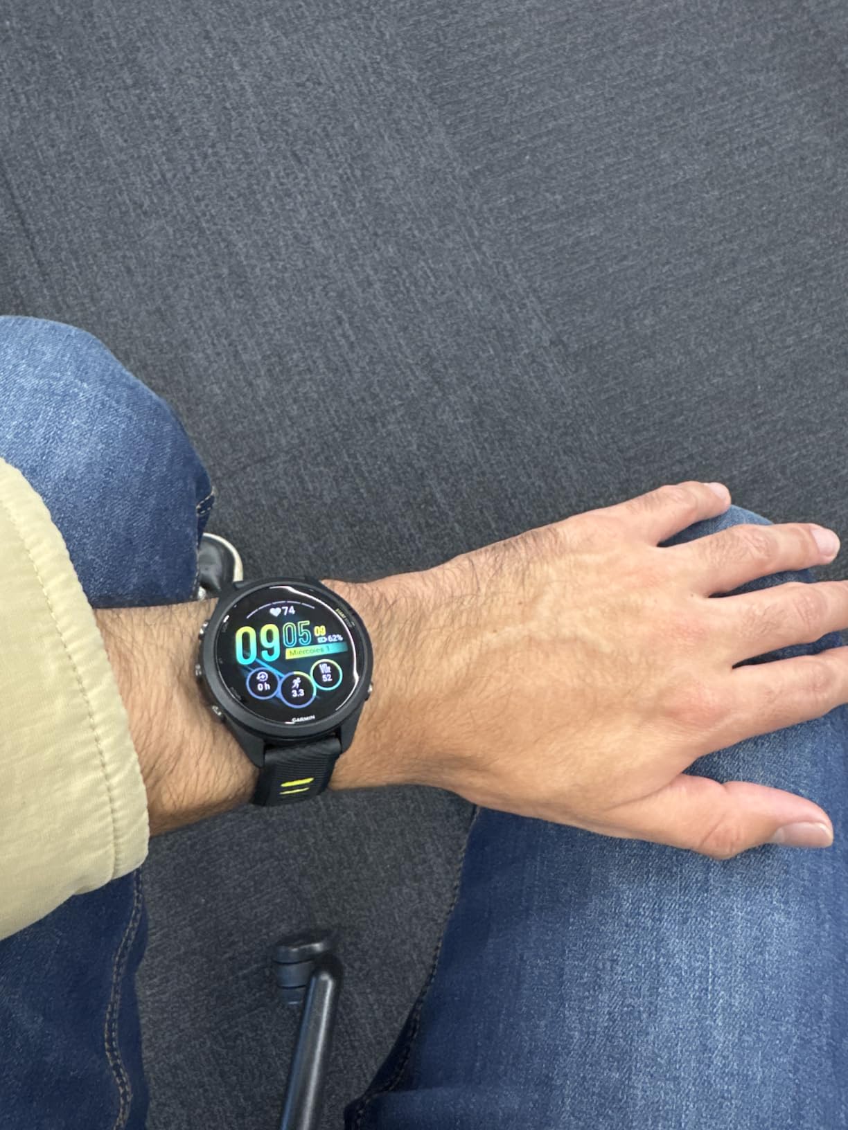 Garmin Forerunner® 265, Running Smartwatch, 46mm, Black/Powder Gray customer photo 2